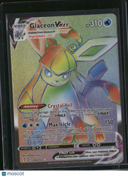 2021 Evolving Skies Glaceon VMAX Holo Secret Rare HR #208/203