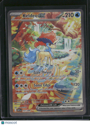2025 Scarlet & Violet White Flare Keldeo EX Holo Secret Rare SAR #167/86