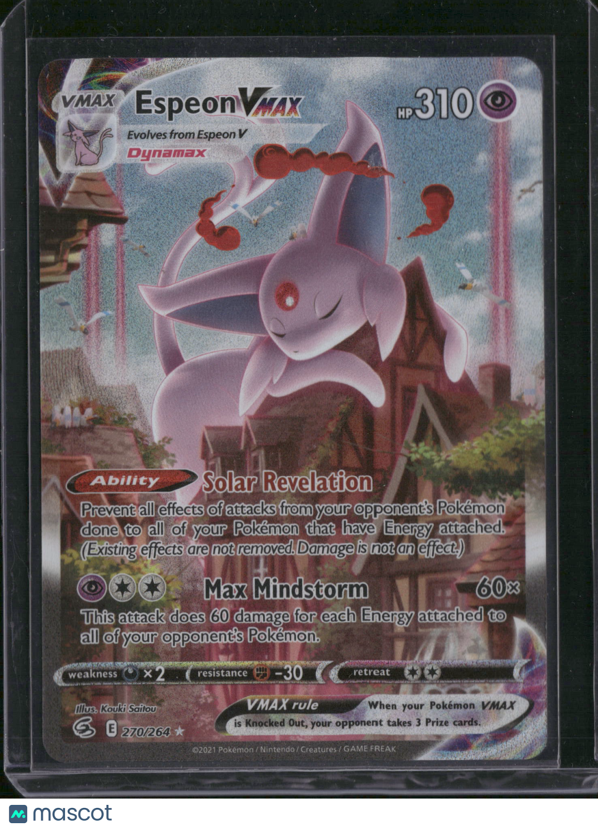 2021 Evolving Skies Espeon VMAX Holo Secret Rare SAR #270/264