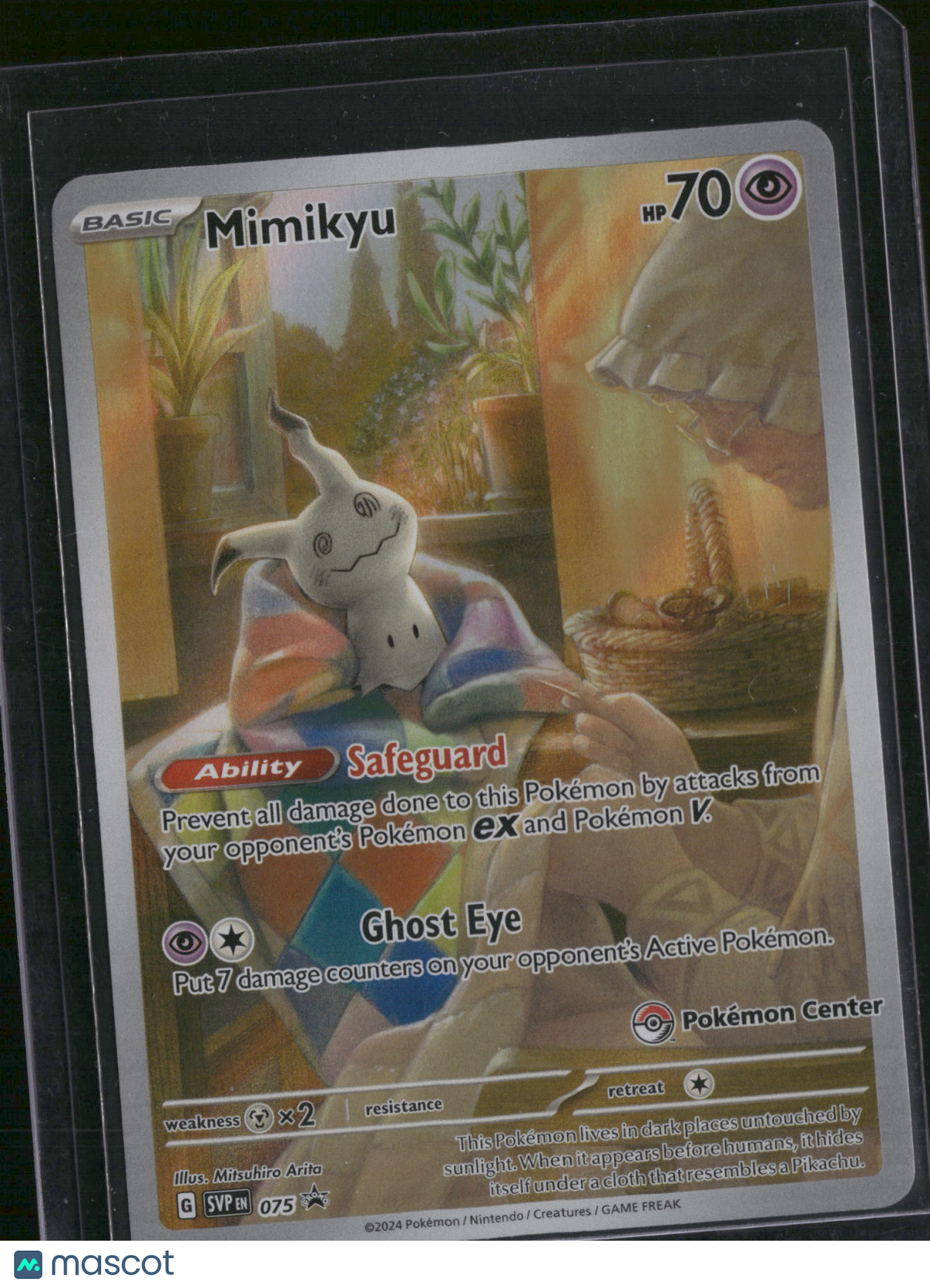 2024 Scarlet & Violet Promos Mimikyu Holo Black Star Promo FA #SVP EN 075