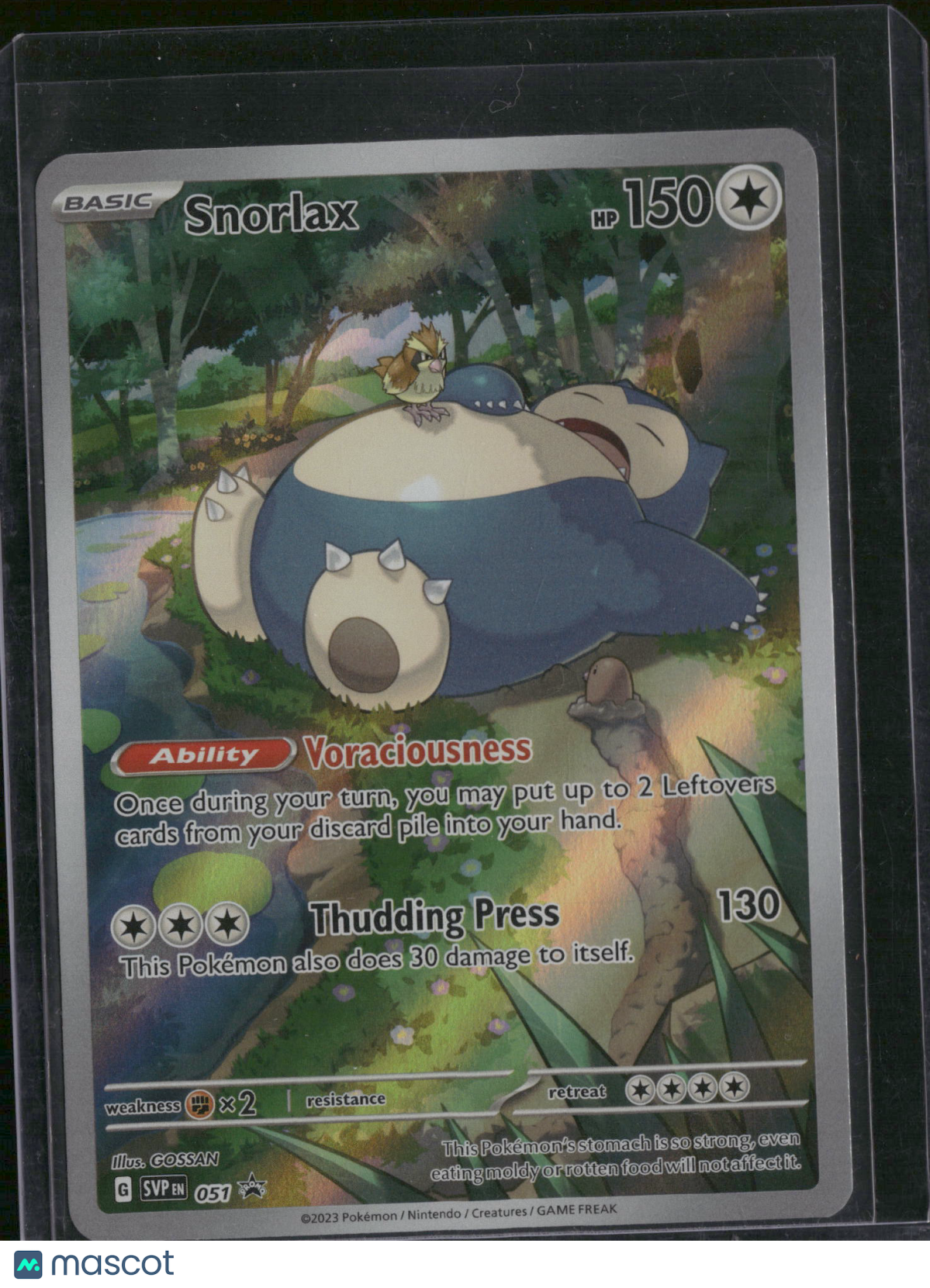 2023 Scarlet & Violet 151 Snorlax Holo Black Star Promo #SVP EN 051