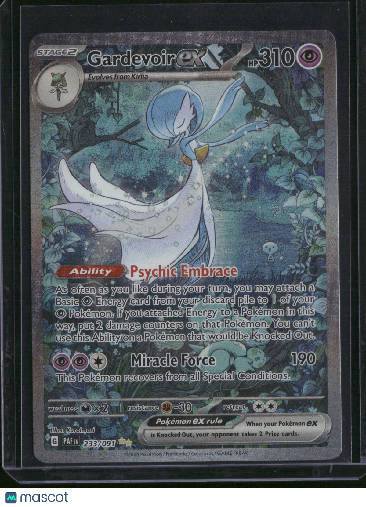 2024 Paldean Fates Gardevoir EX Holo Secret Rare SAR #233/91