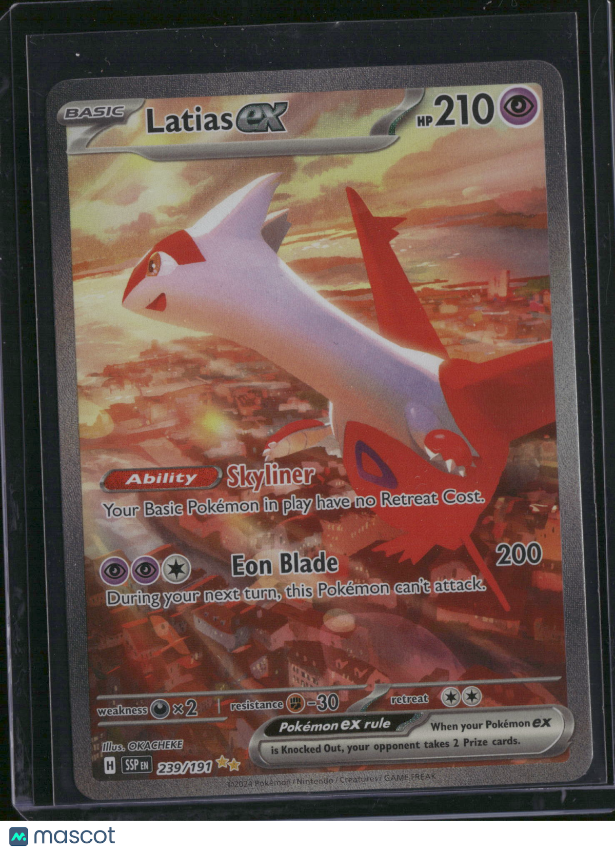 2024 Surging Sparks Latias EX Holo Secret Rare SAR #239/191