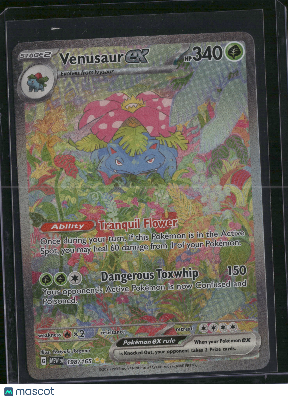 2023 Scarlet & Violet 151 Venusaur EX Holo Secret Rare SAR #198/165