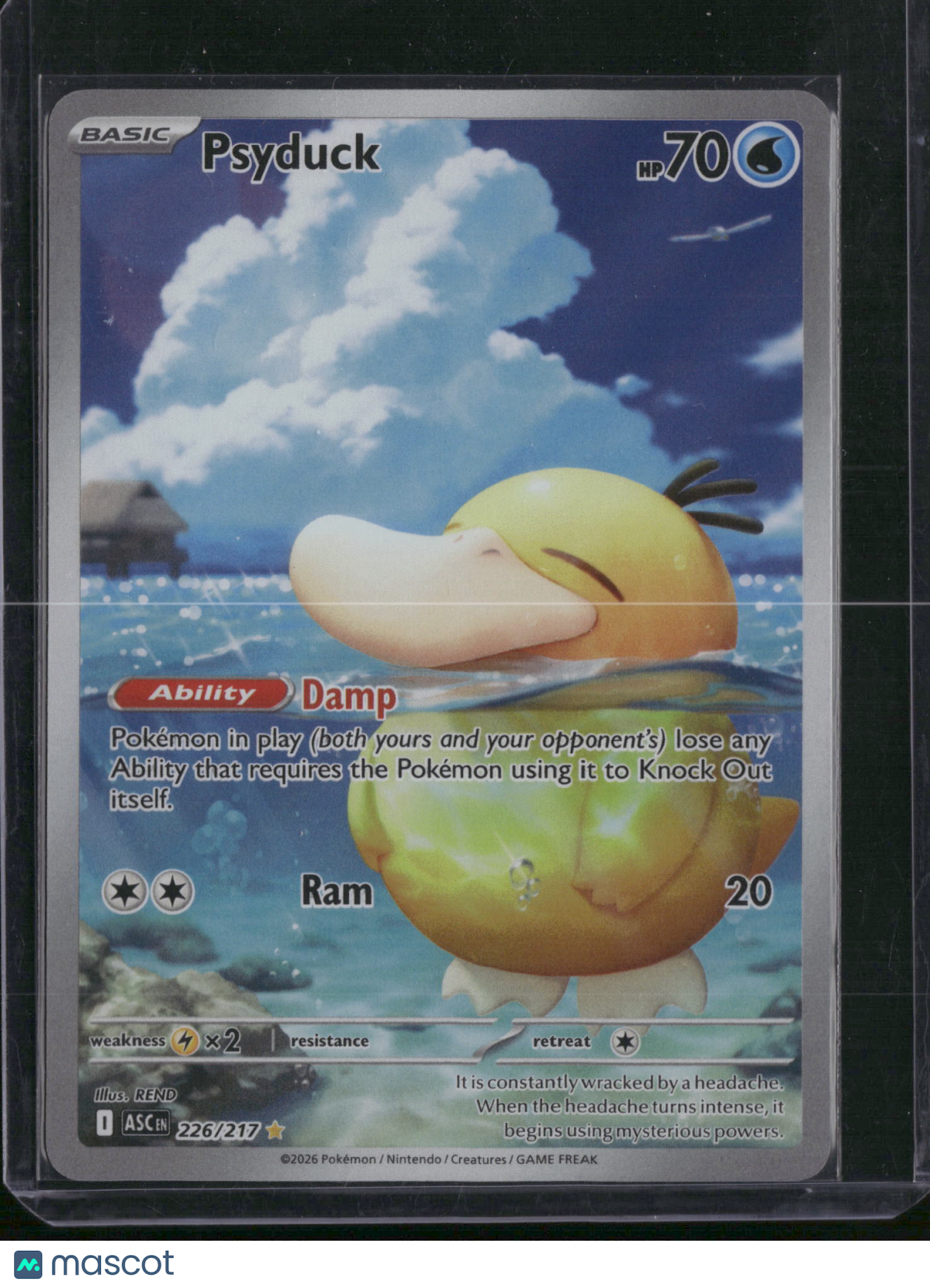 2026 Mega Evolution – Ascended Heroes Psyduck Holo Secret Rare #226/217