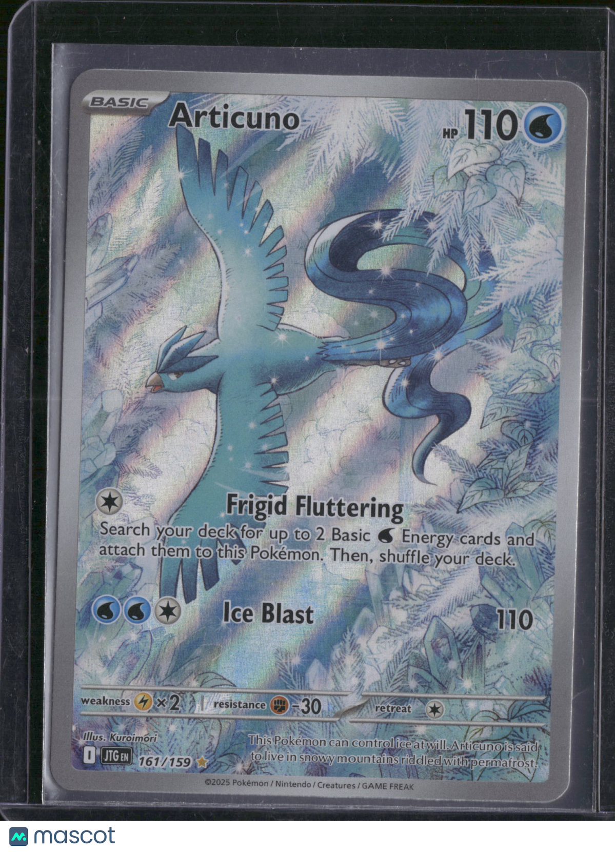 2025 Journey Together Articuno Holo Secret Rare #161/159