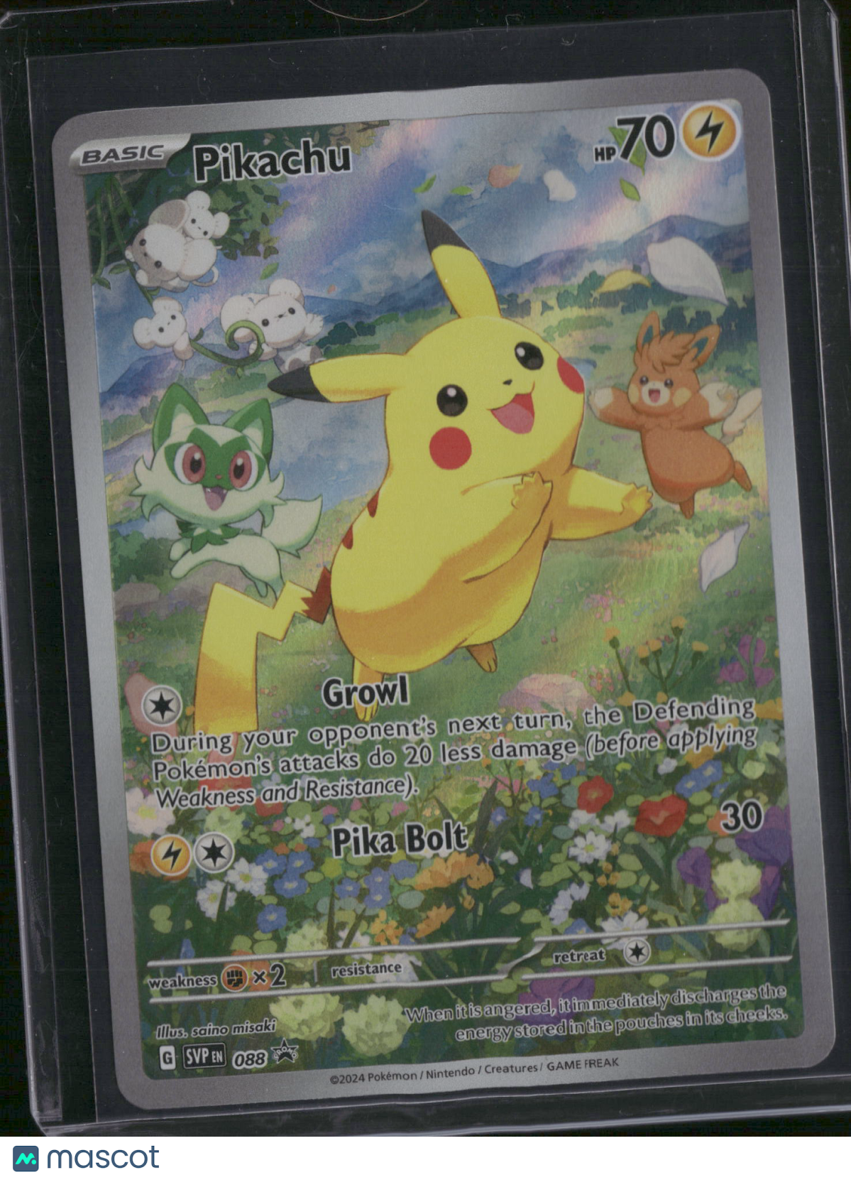 2024 Scarlet & Violet Pikachu Holo Black Star Promo #SVP EN 088