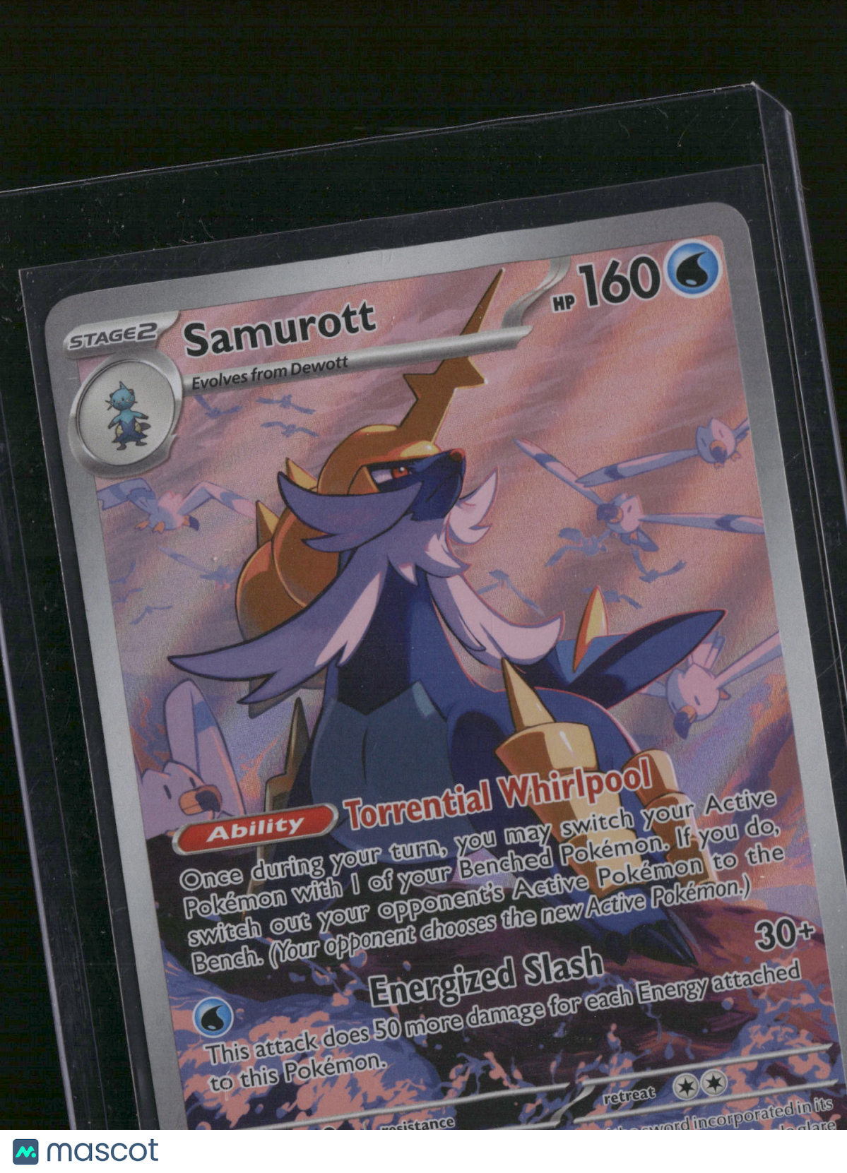 2023 Scarlet & Violet 151 Samurott Holo Secret Rare #180/165
