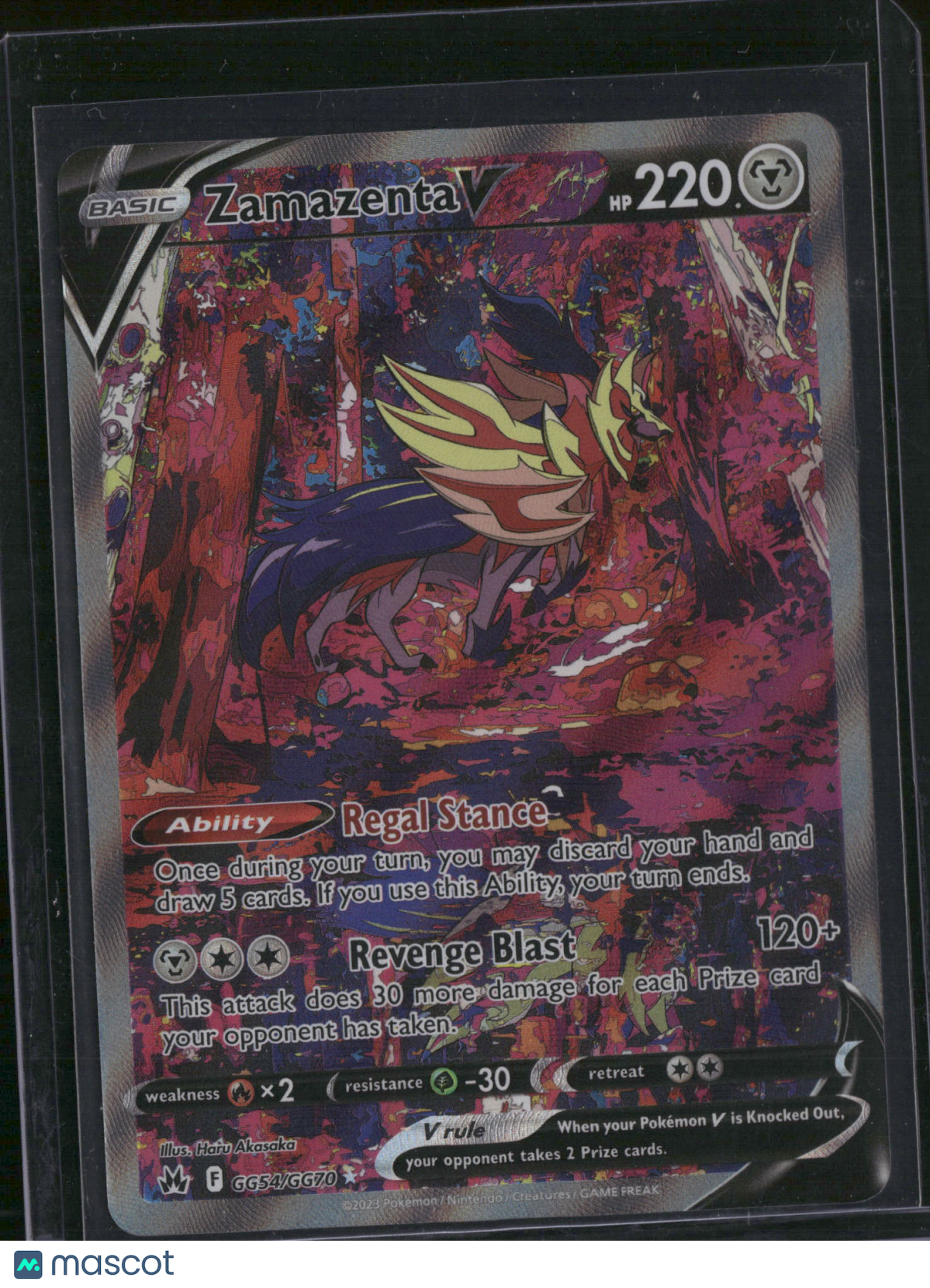 2023 Crown Zenith Zamazenta V Holo SAR #GG54/GG70