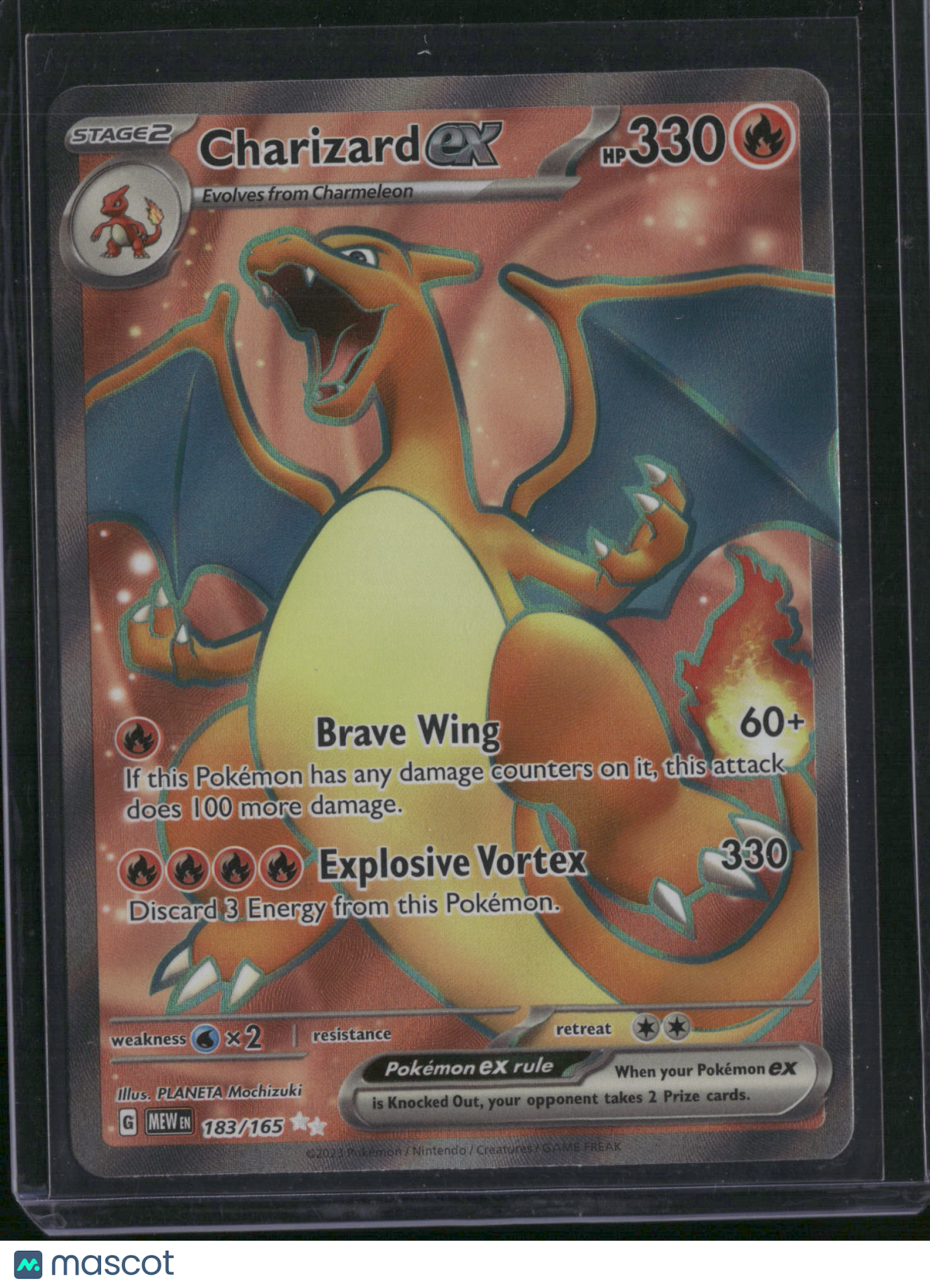 2023 Scarlet & Violet 151 Charizard EX Holo Secret Rare FA #183/165