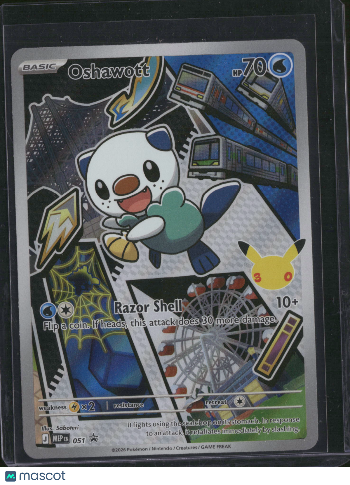 2026 Mega Evolution – Ascended Heroes Oshawott Holo one gold star #051