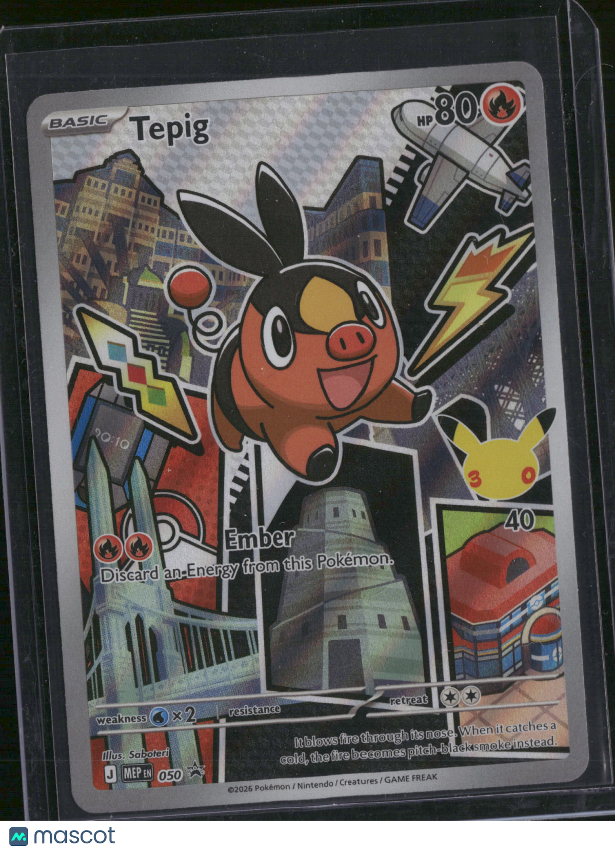 2026 Mega Evolution – Ascended Heroes Tepig Holo one gold star #050