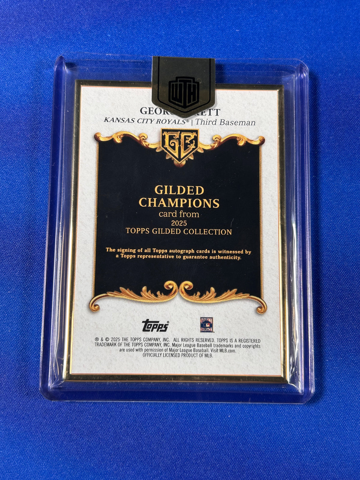 George Brett 2025 Topps Gilded Collection Gilded Champions #GC-GB /5