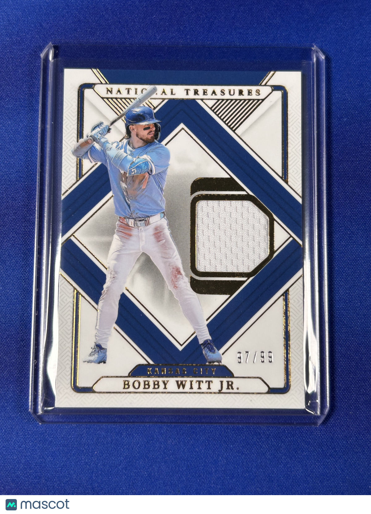 Bobby Witt Jr. 2025 Panini National Treasures Treasured Threads #TT-BW /99 Memorabilia