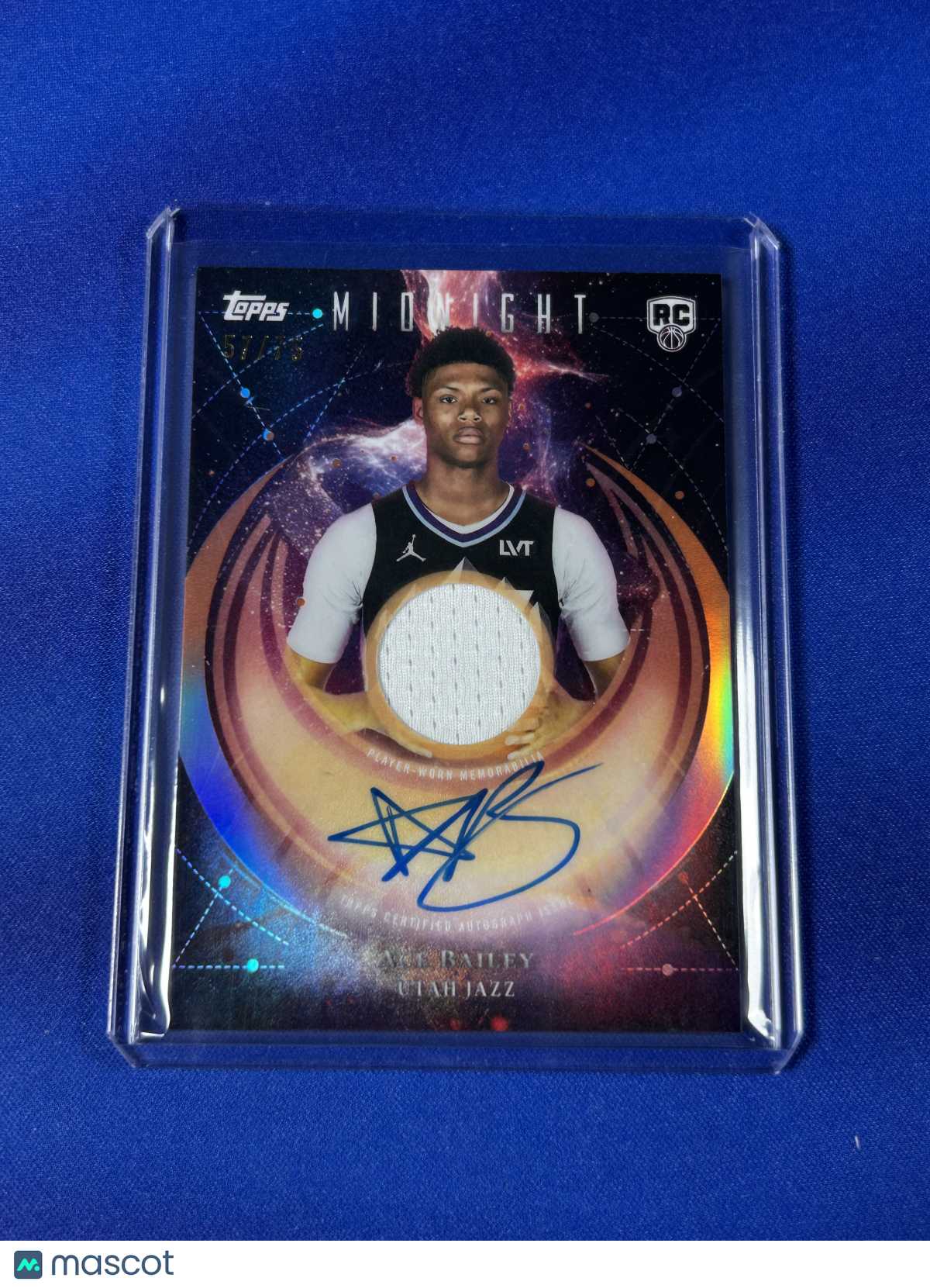 Ace Bailey 2025 Topps Midnight #RJA-AB Rookie Jersey Autograph RC Memorabilia
