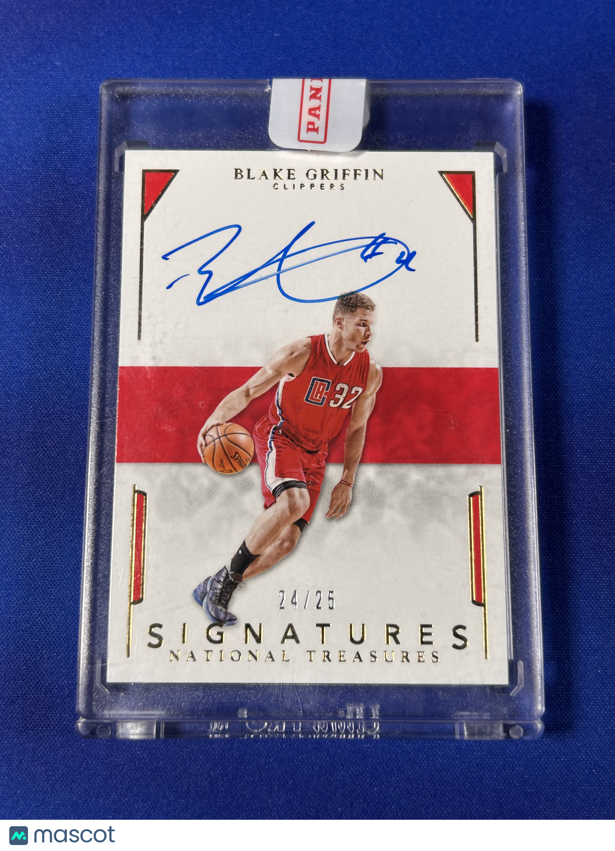 Blake Griffin 2016 Panini National Treasures Signatures #S-BGR /25 Memorabilia