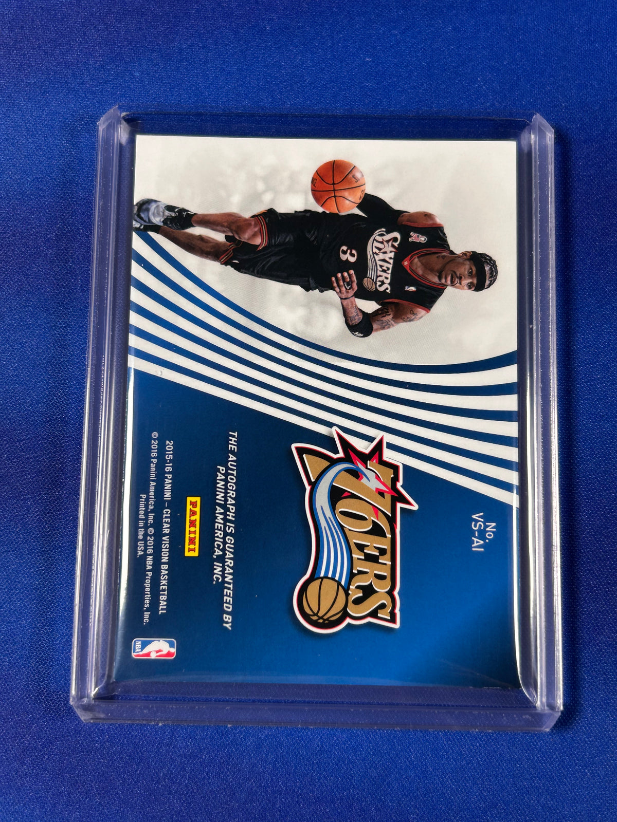 Allen Iverson 2016 Panini Clear Vision Visionary Signatures #VS-AI /122