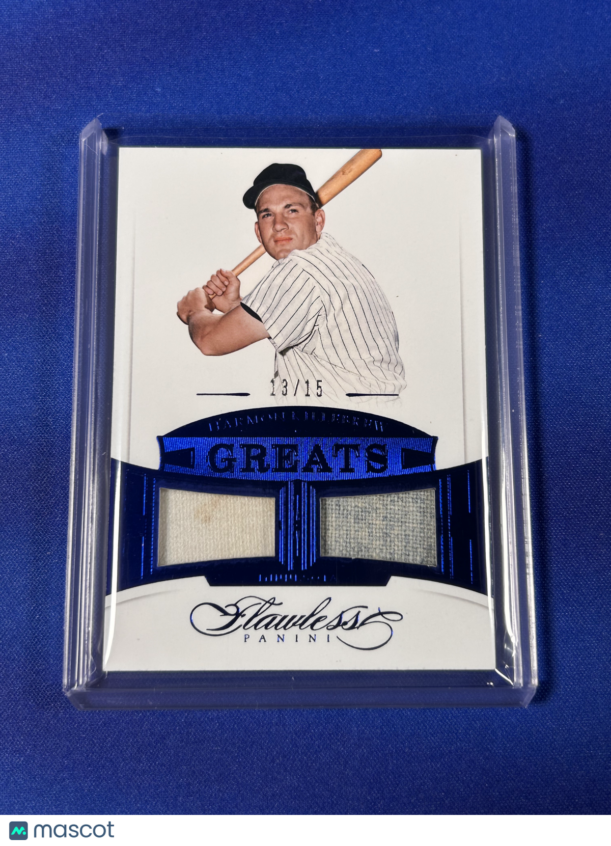 Harmon Killebrew 2017 Panini Flawless Greats #MGD-HK Blue /15 Game-Used Material