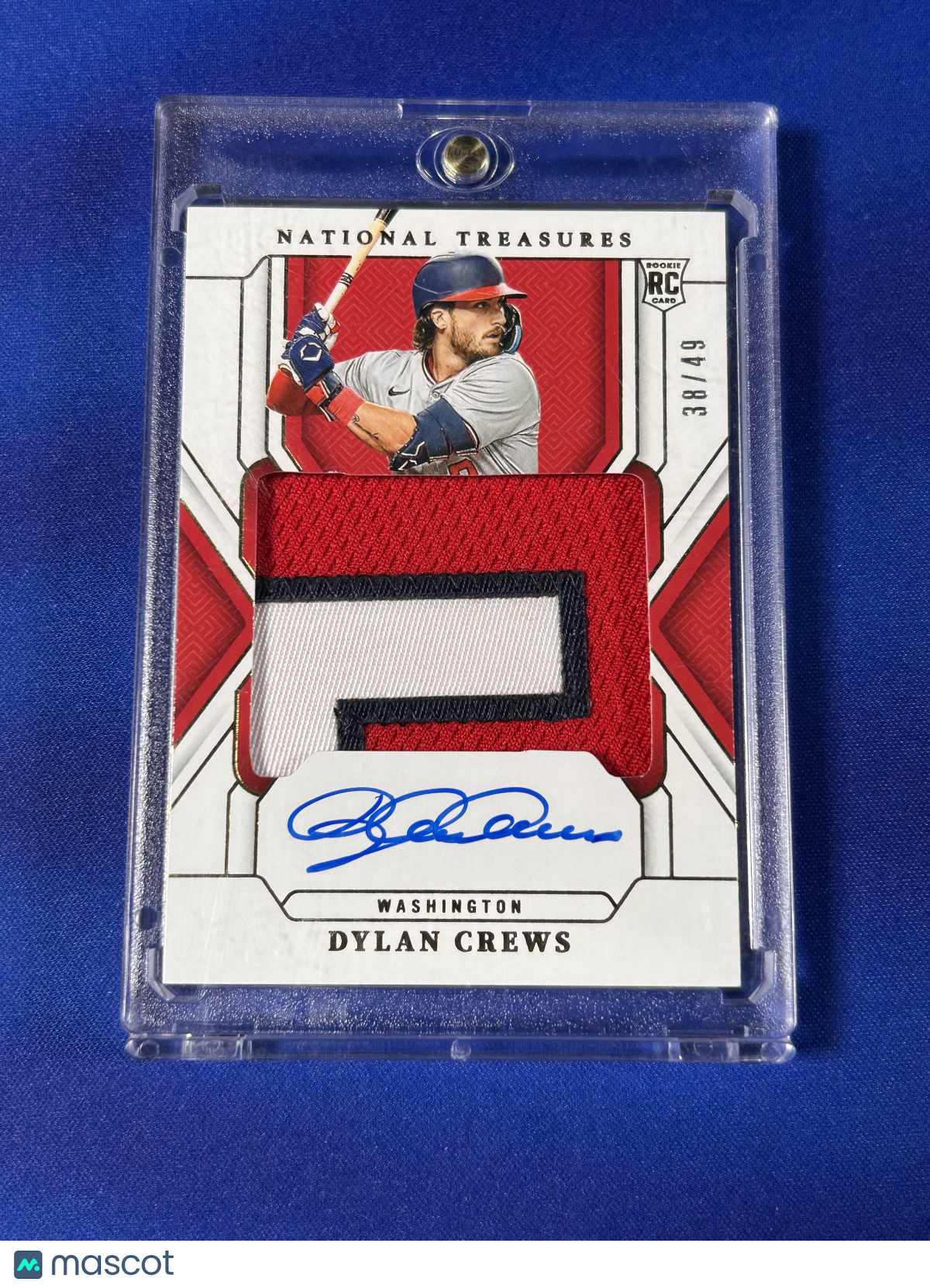 Dylan Crews 2025 Panini National Treasures #TMS-DC /49 Patch RC Memorabilia