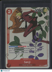 2022 One Piece Card Game Romance Dawn Sanji Parallel Rare Straw Hat Crew