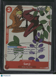 2022 One Piece Card Game Romance Dawn Sanji Parallel Rare Alternate Art
