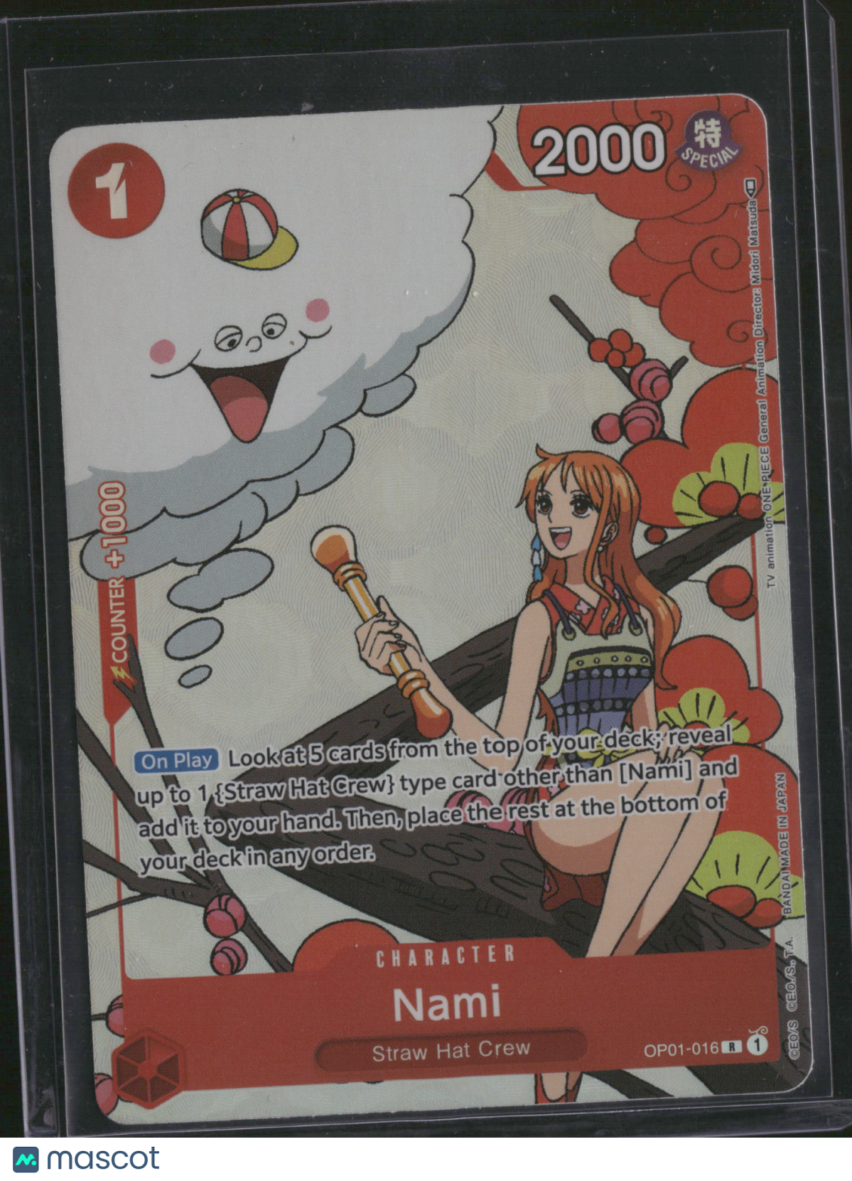 2022 One Piece Card Game Romance Dawn Nami Holo Alternate Art