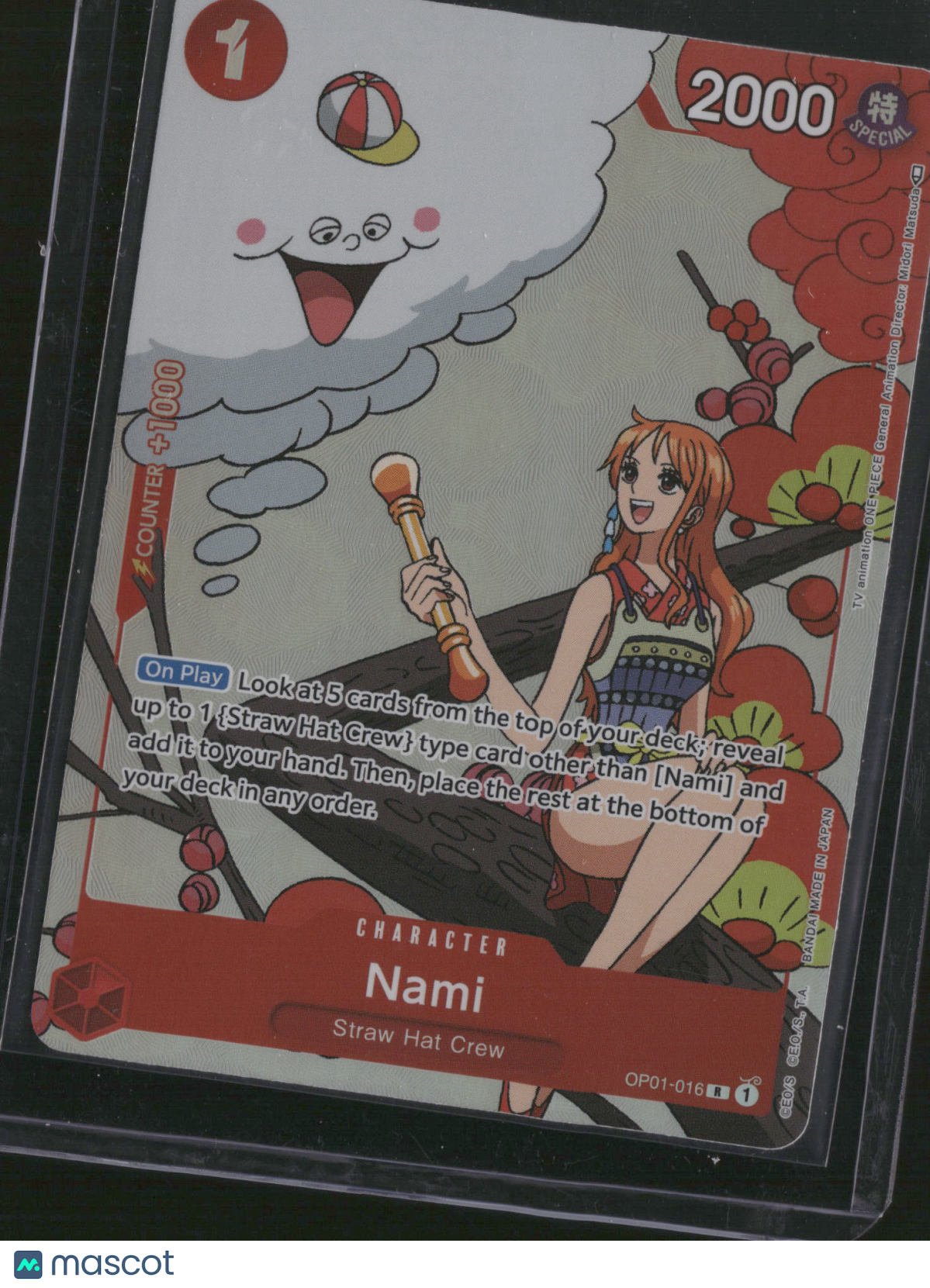 2022 One Piece Card Game Romance Dawn Nami Holo Alternate Art