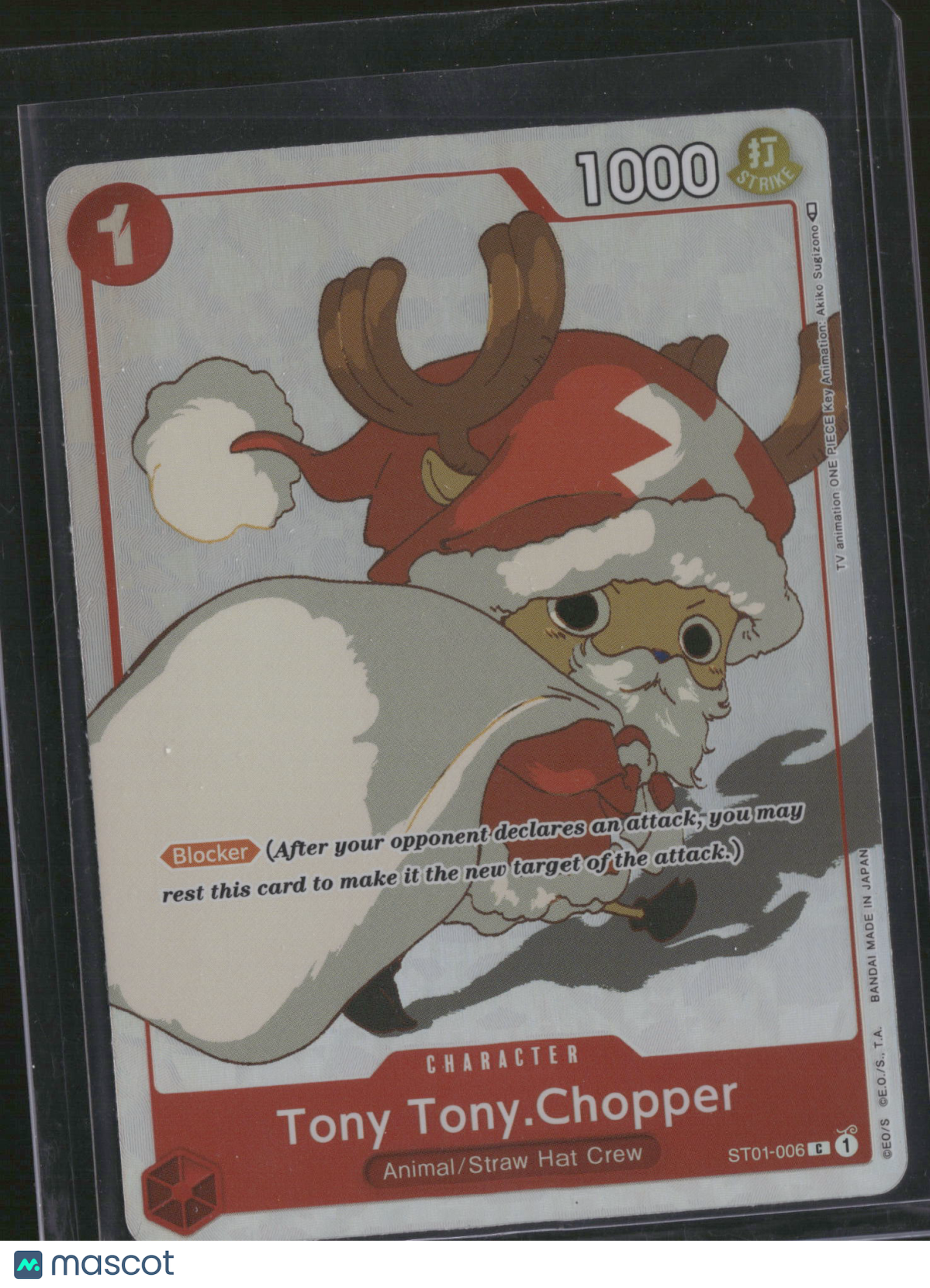 2022 Bandai One Piece Card Game Straw Hat Crew Tony Tony.Chopper Blocker Animal/Straw Hat Crew #ST01-006