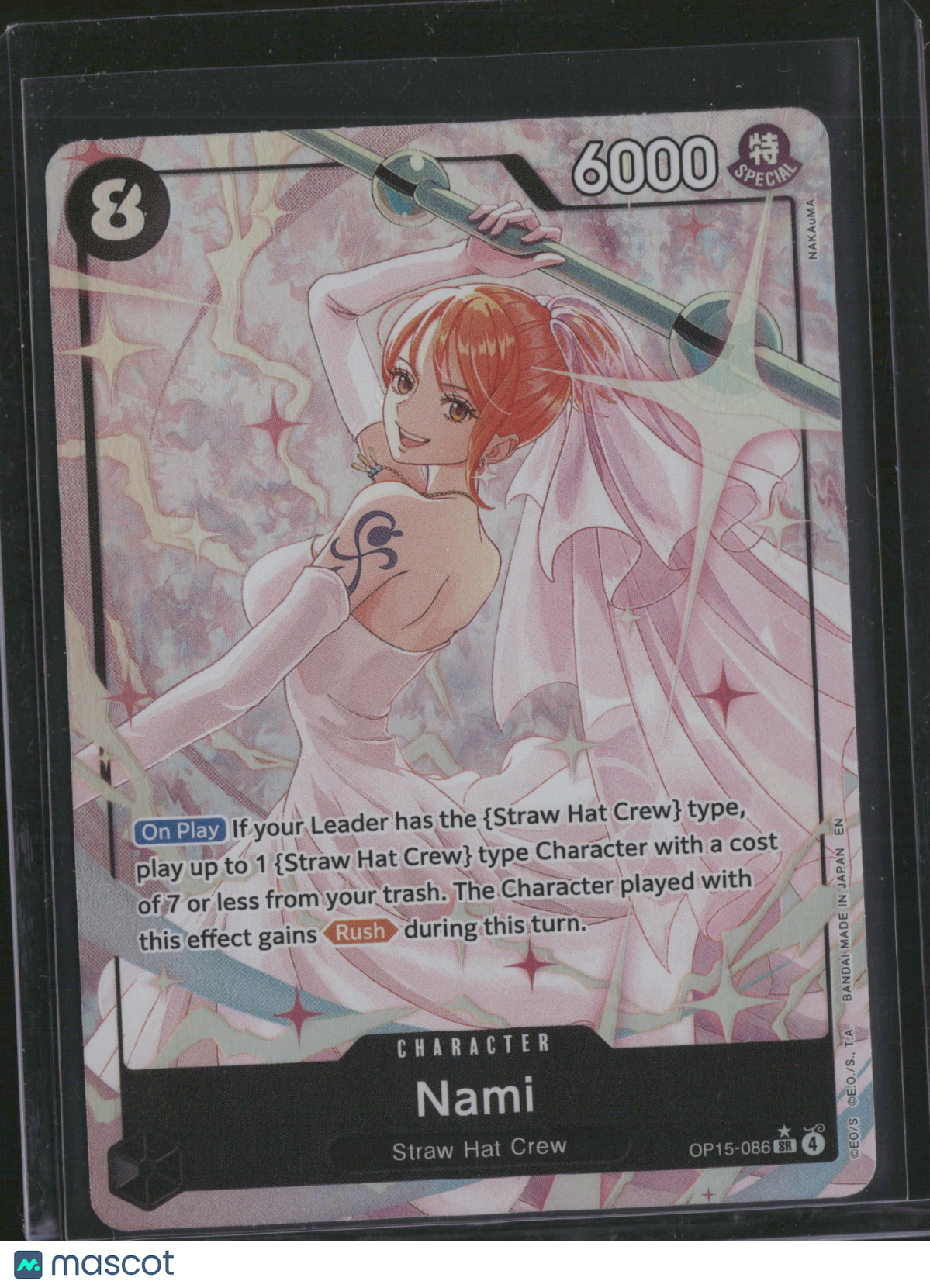 2024 One Piece Card Game Wings of the Captain Nami Holo Special Card Alternate Art