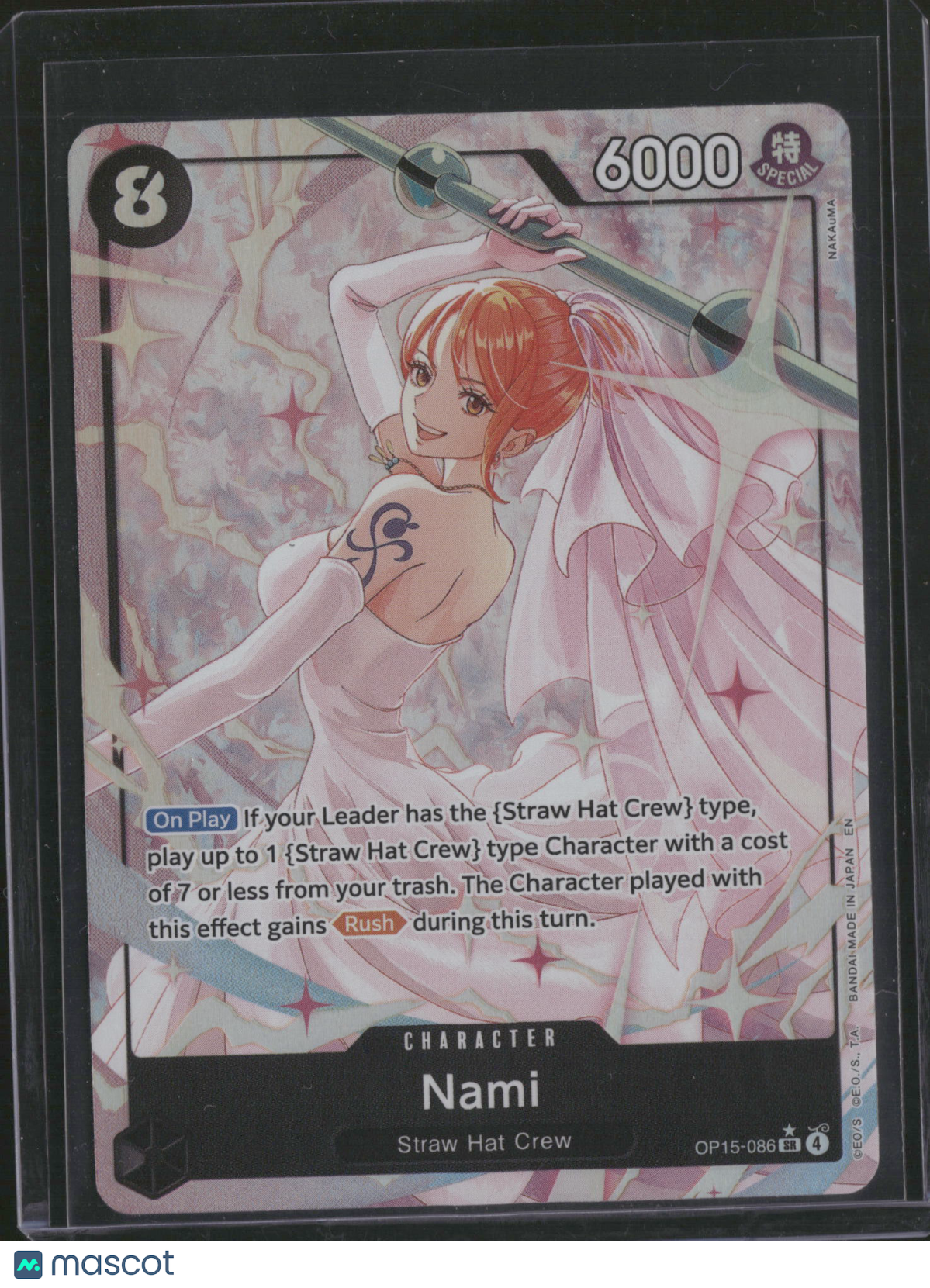 2023 One Piece Card Game Wings of the Captain Nami Holo Special Card Alternate Art