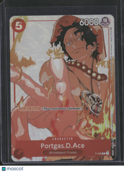 2023 One Piece Card Game Promo Portgas.D.Ace Holo Double Attack P-028