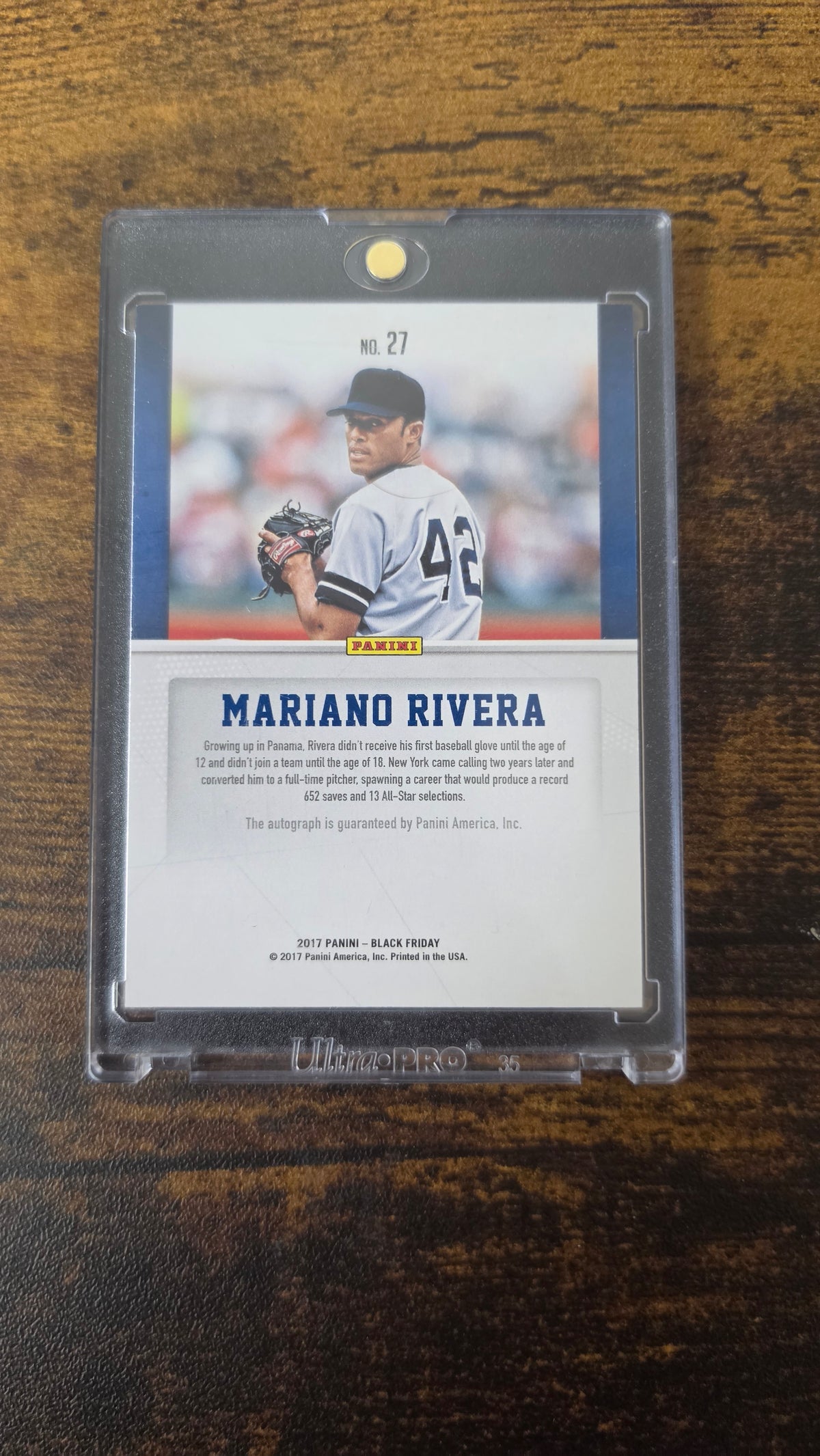 Mariano Rivera 2017 Panini Black Friday #27