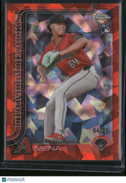 Cristian Mena 2024 Topps Chrome #102 Red Atomic Refractor /25 RC