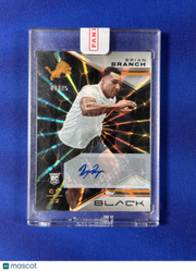 Brian Branch 2023 Panini Black #189 /25 RC