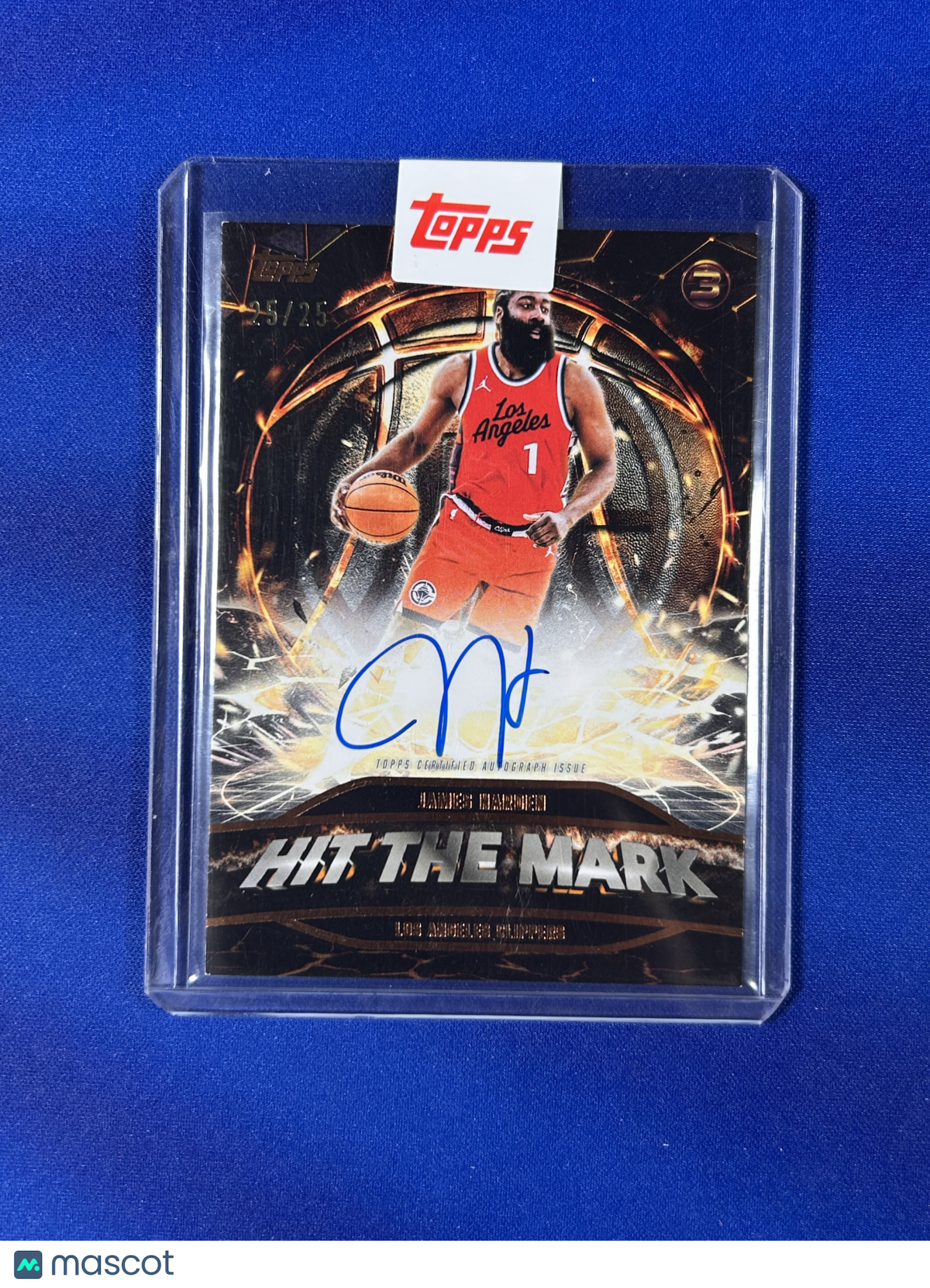 James Harden 2026 Topps 3 Hit The Mark #HTM-JH /25 Autograph