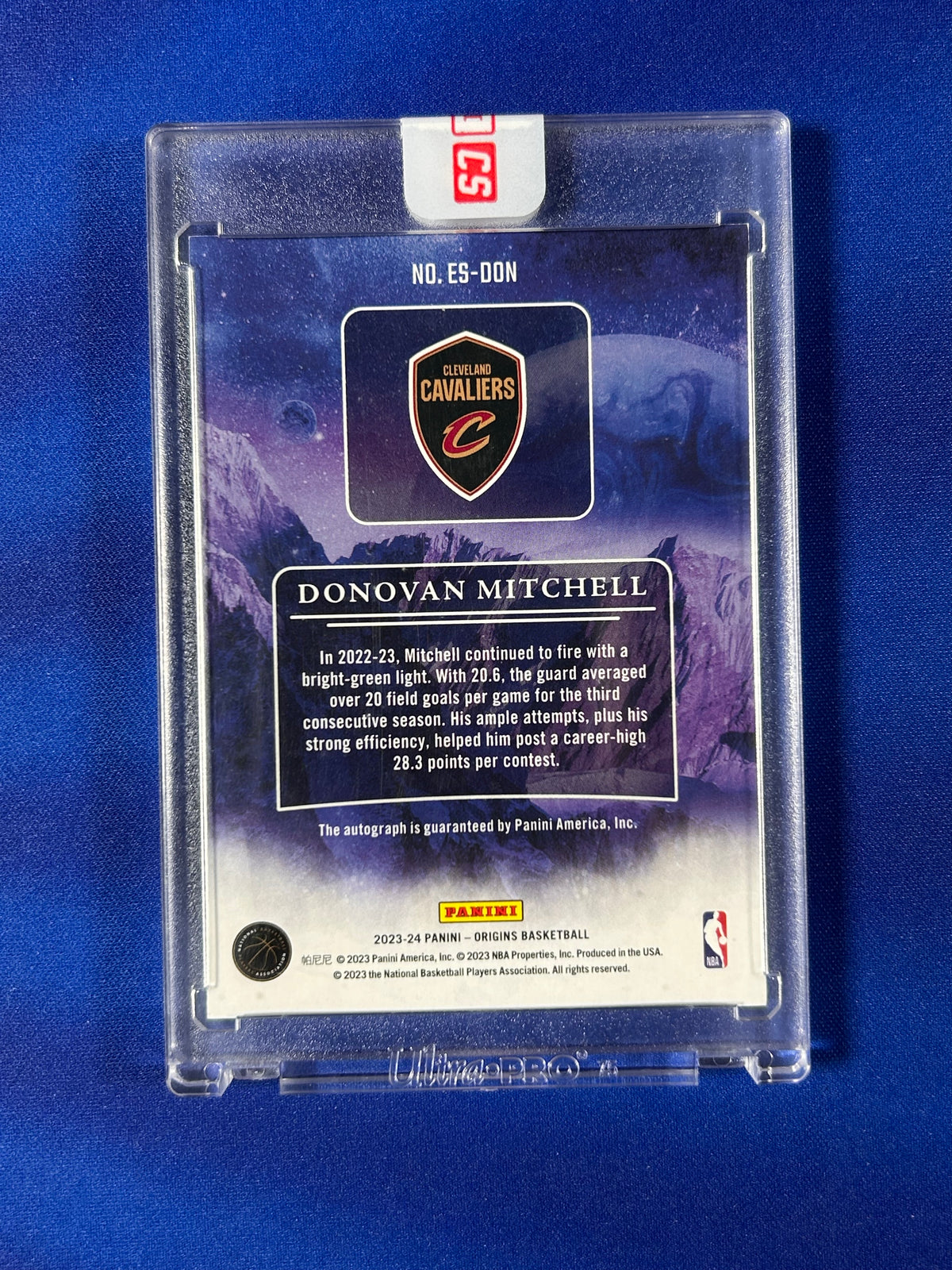 Donovan Mitchell 2023 Panini Origins Elevation Signatures #ES-DON /25