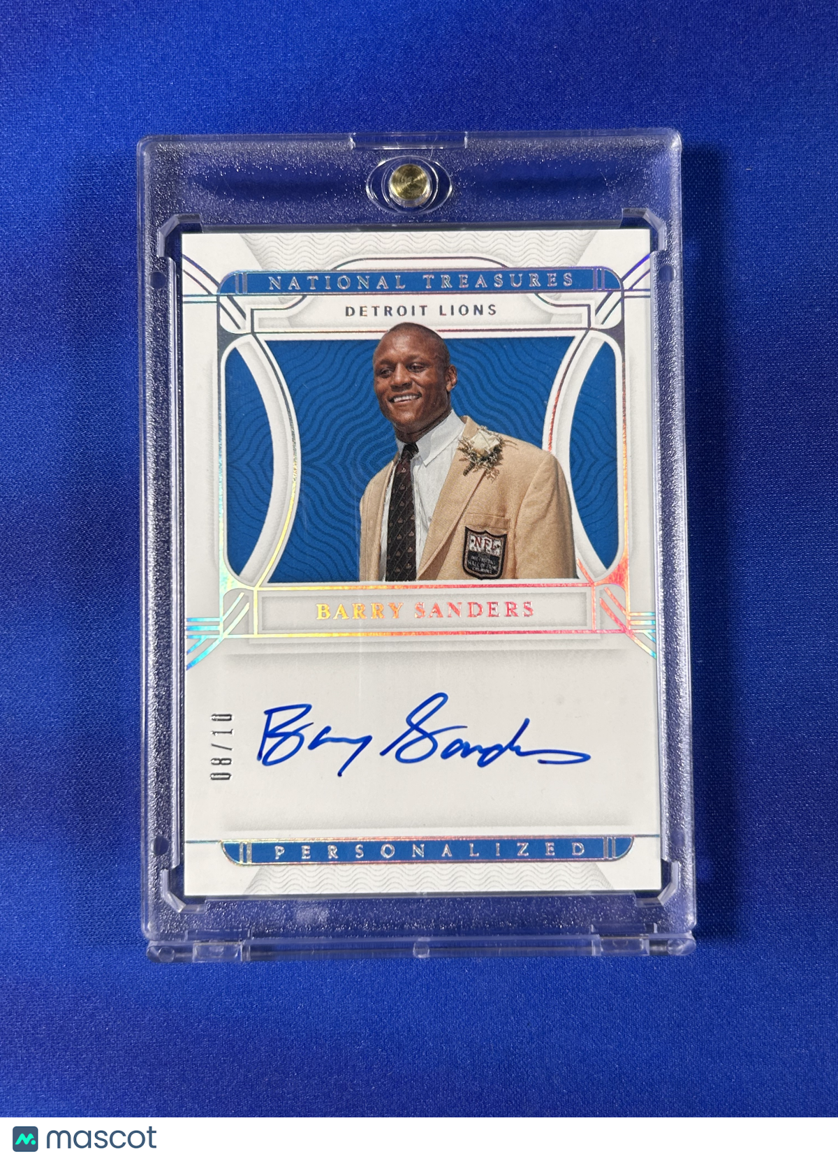 Barry Sanders 2022 Panini National Treasures #PT-BS /10