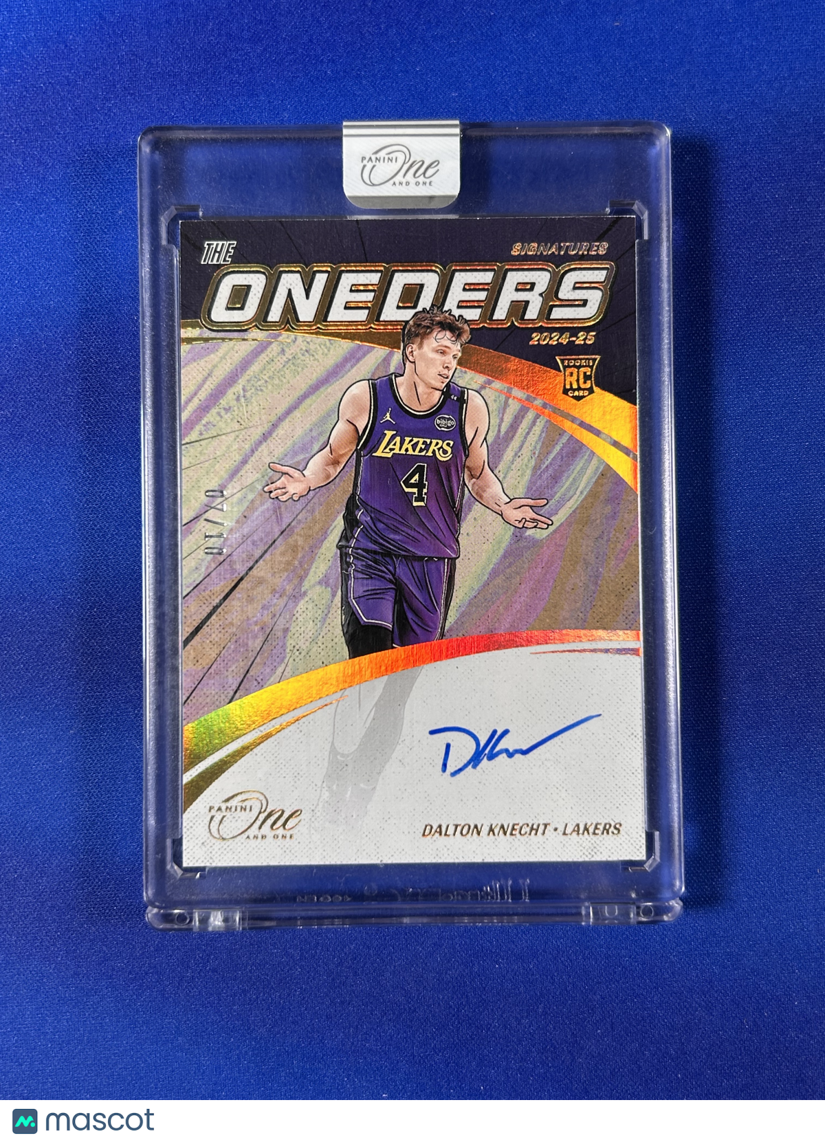 Dalton Knecht 2025 Panini One and One The Oneders Signatures #TOS-KNE RC