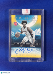 Cade Cunningham 2024 Panini Origins Blue Moon Signatures #BMS-CUN