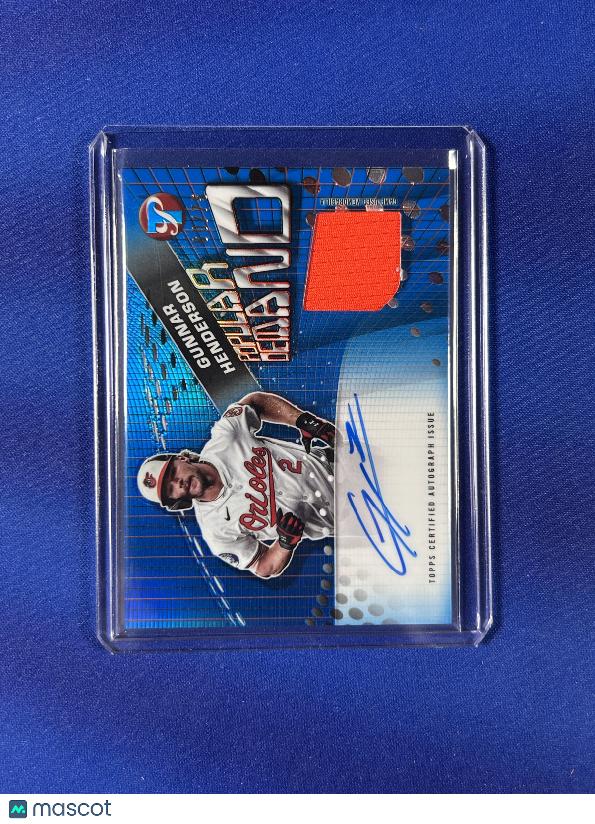 Gunnar Henderson 2025 Topps Pristine Popular Demand #PPDAR-GH Autograph Relic Memorabilia