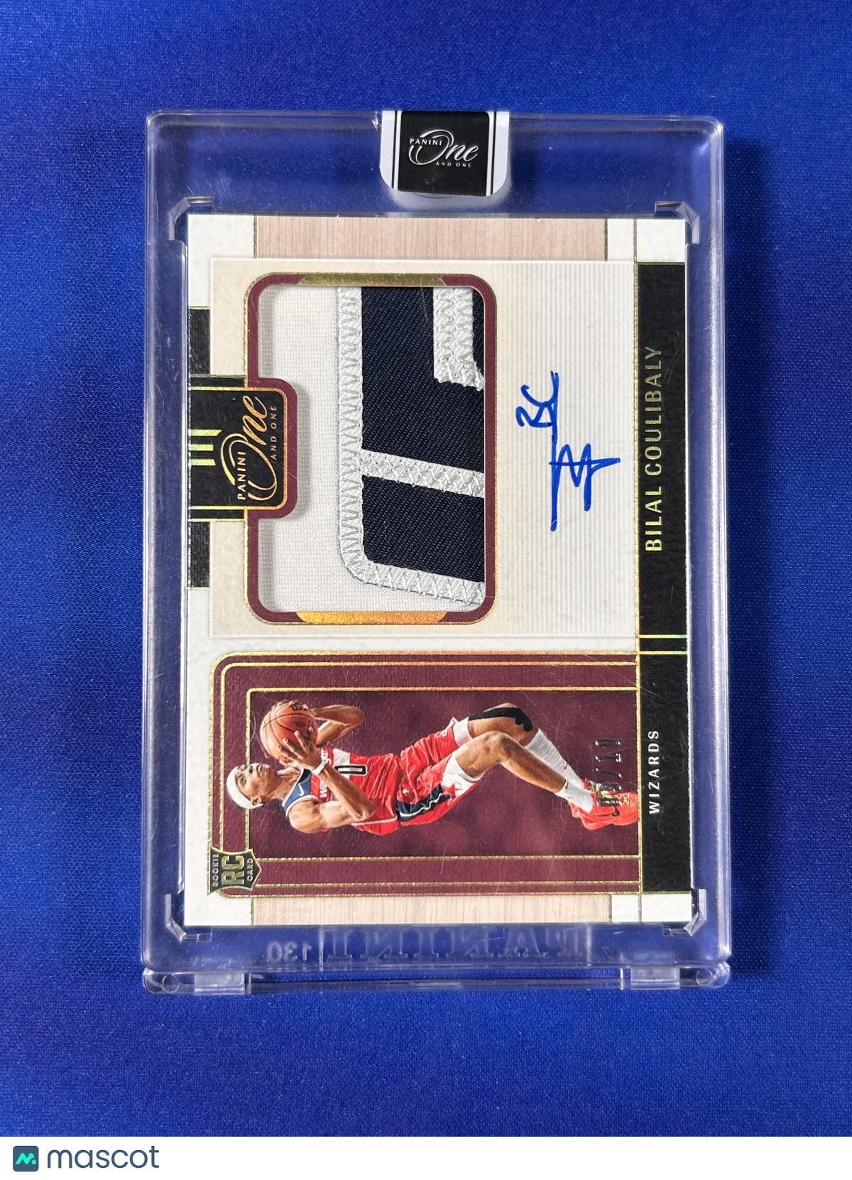 Bilal Coulibaly 2024 Panini One Precision Rookie Jersey Autographs #PRJ-BCB RC Patch