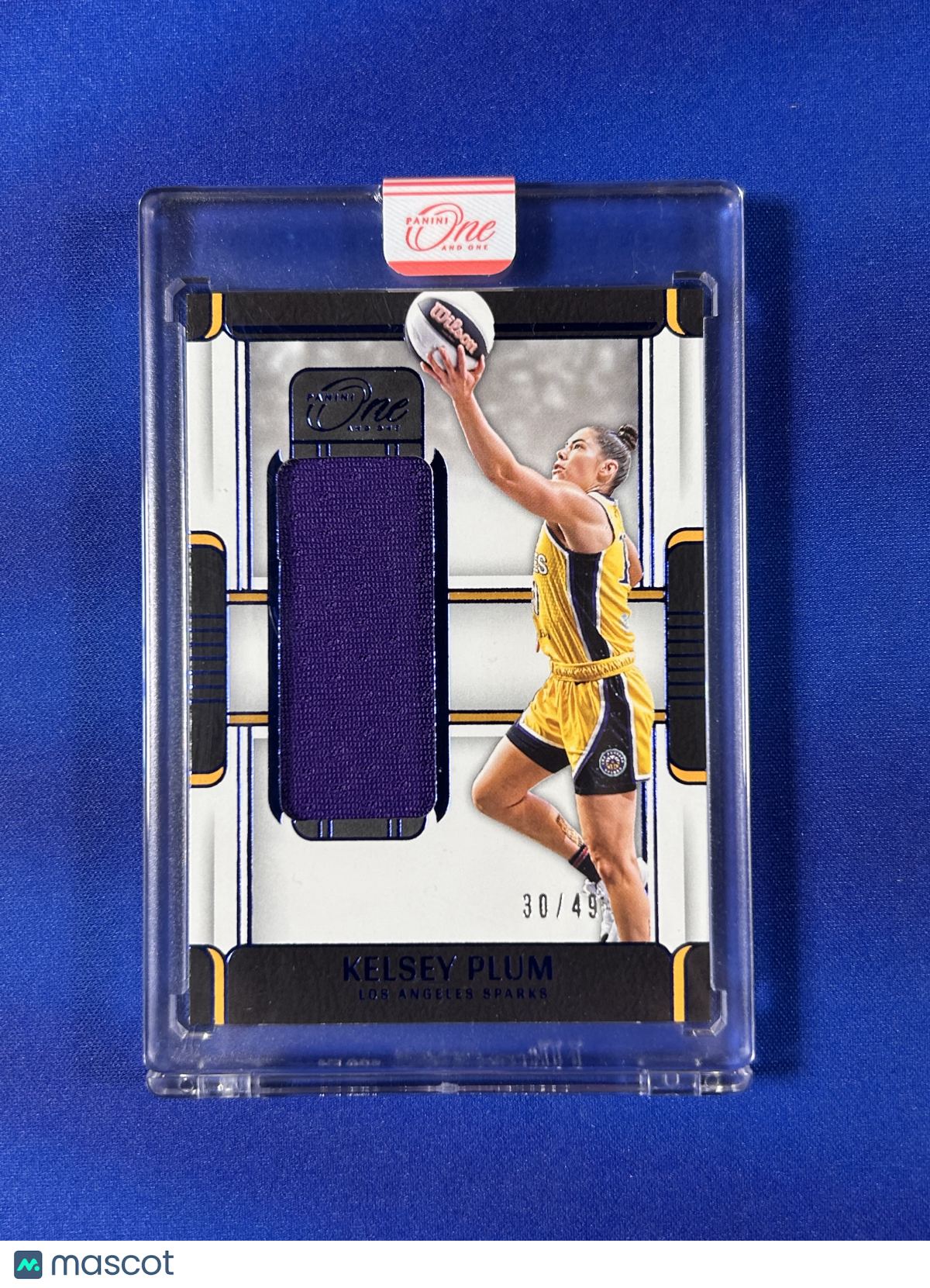 Kelsey Plum 2025 Panini One and One #MB-KP /49 Memorabilia