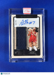 Aliyah Boston 2025 Panini One and One #JA-AB /99 Jersey Autograph