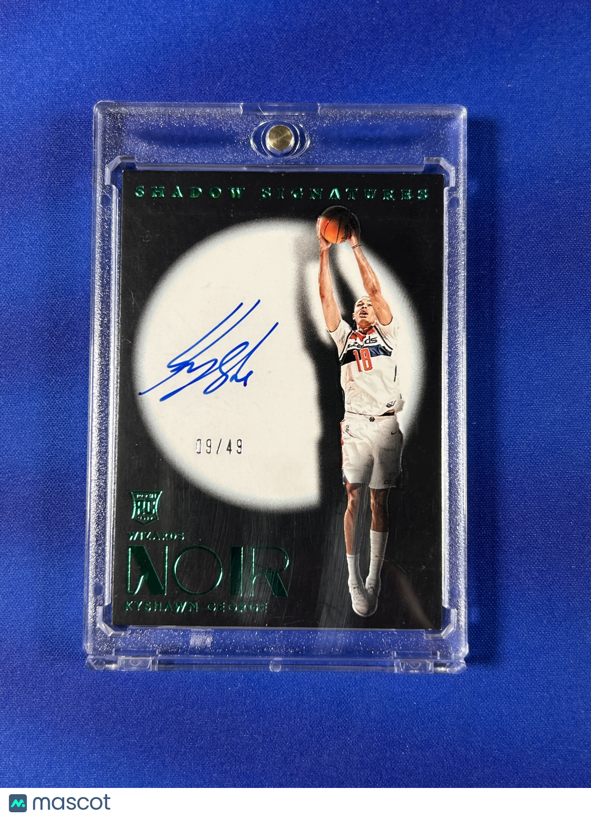 Kyshawn George 2025 Panini Noir Shadow Signatures #SHA-KYG /49