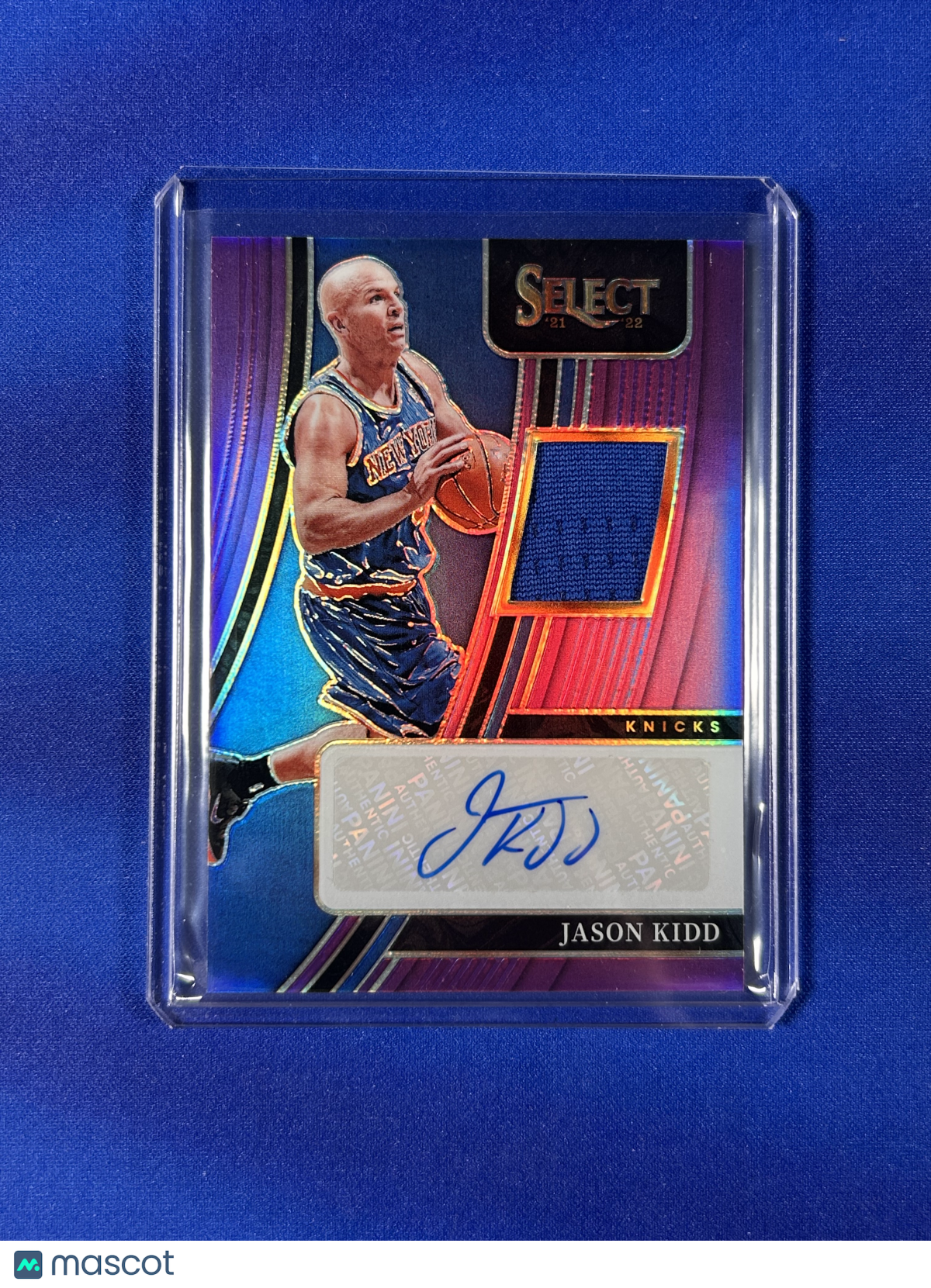 Jason Kidd 2022 Panini Select Prizm #AM-JKD /40 Autograph Memorabilia