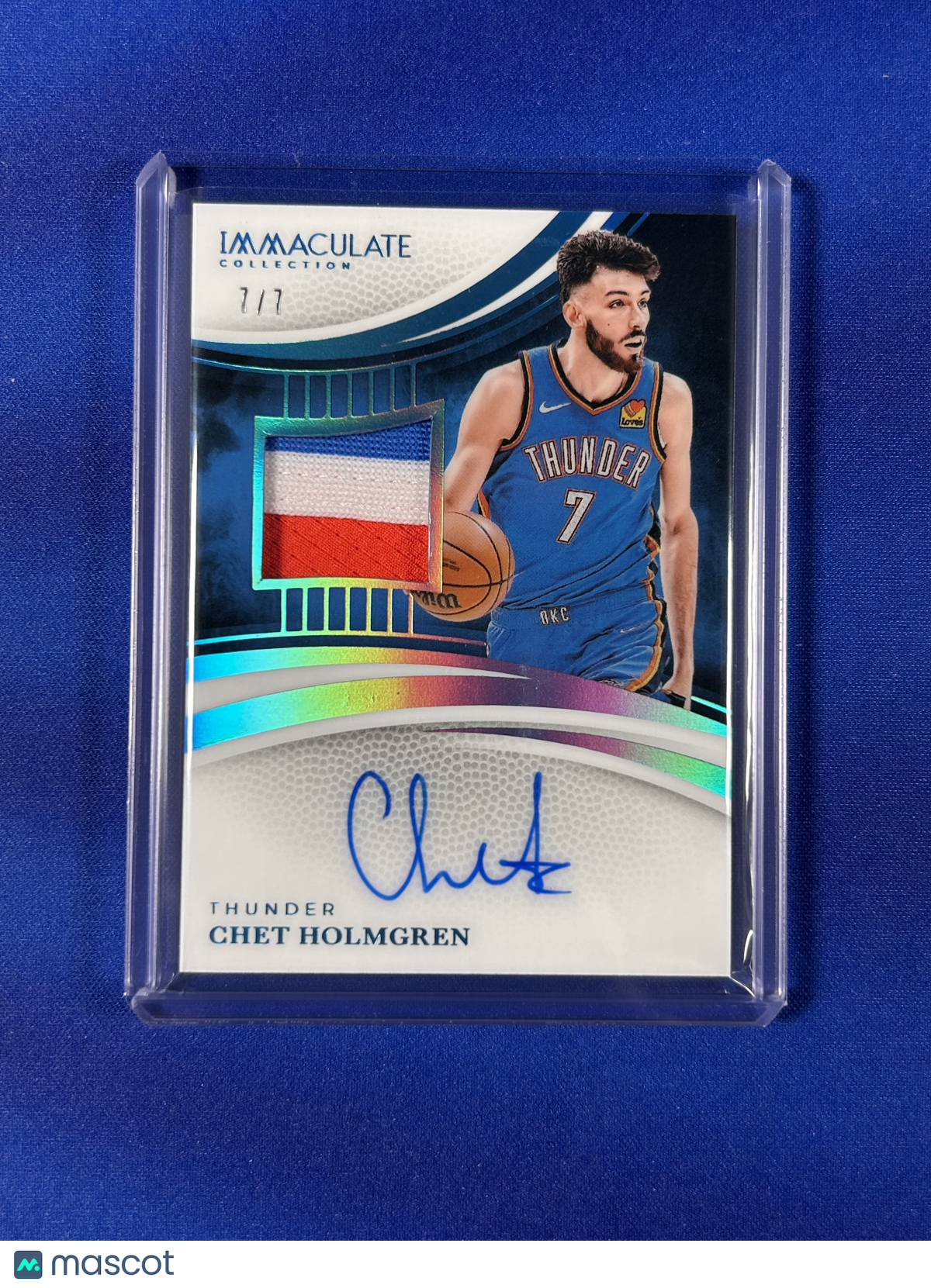 Chet Holmgren 2025 Panini Immaculate Collection #PAU-CHT /7 Patch Memorabilia