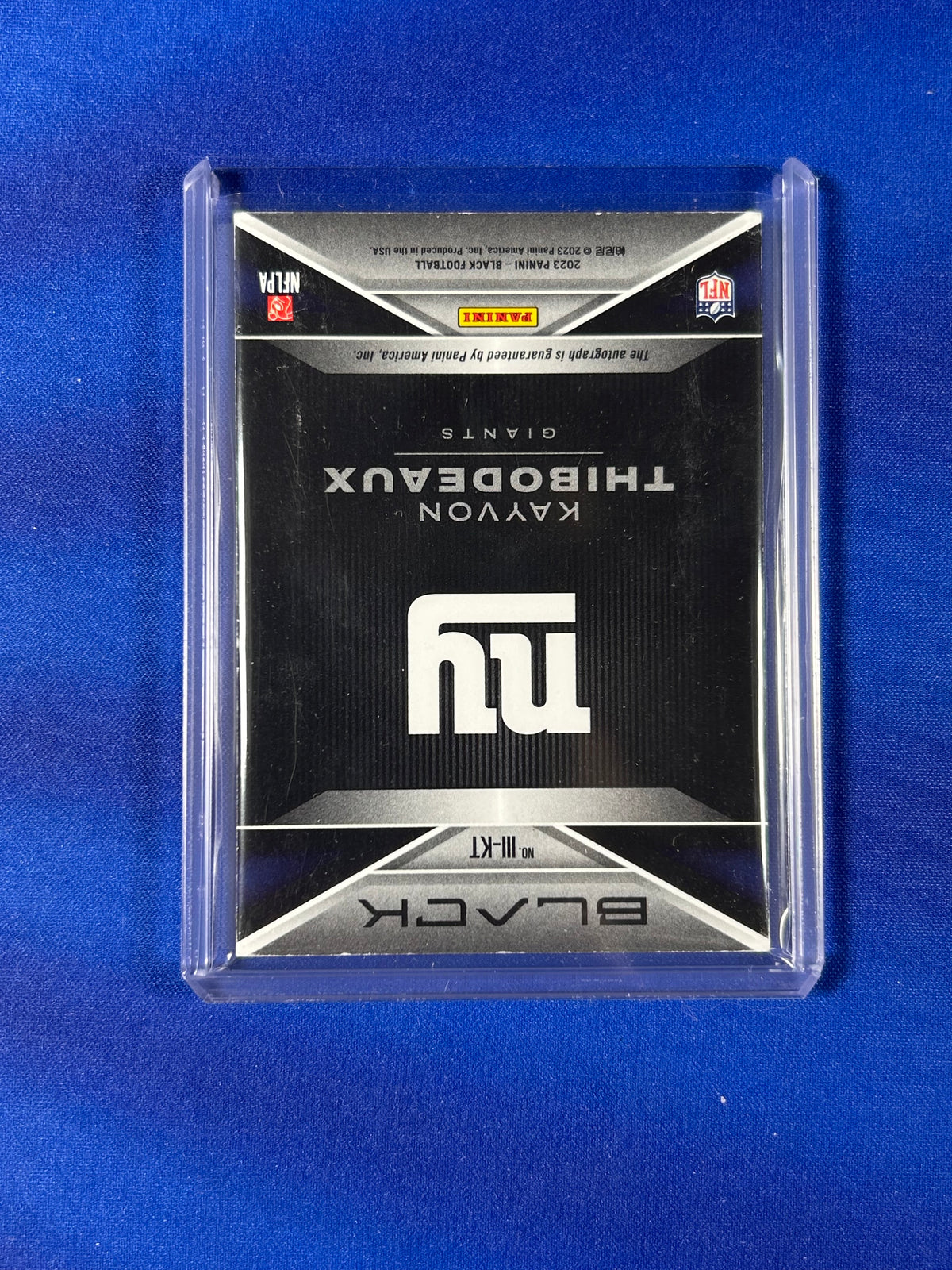 Kayvon Thibodeaux 2023 Panini Black #III-KT /25