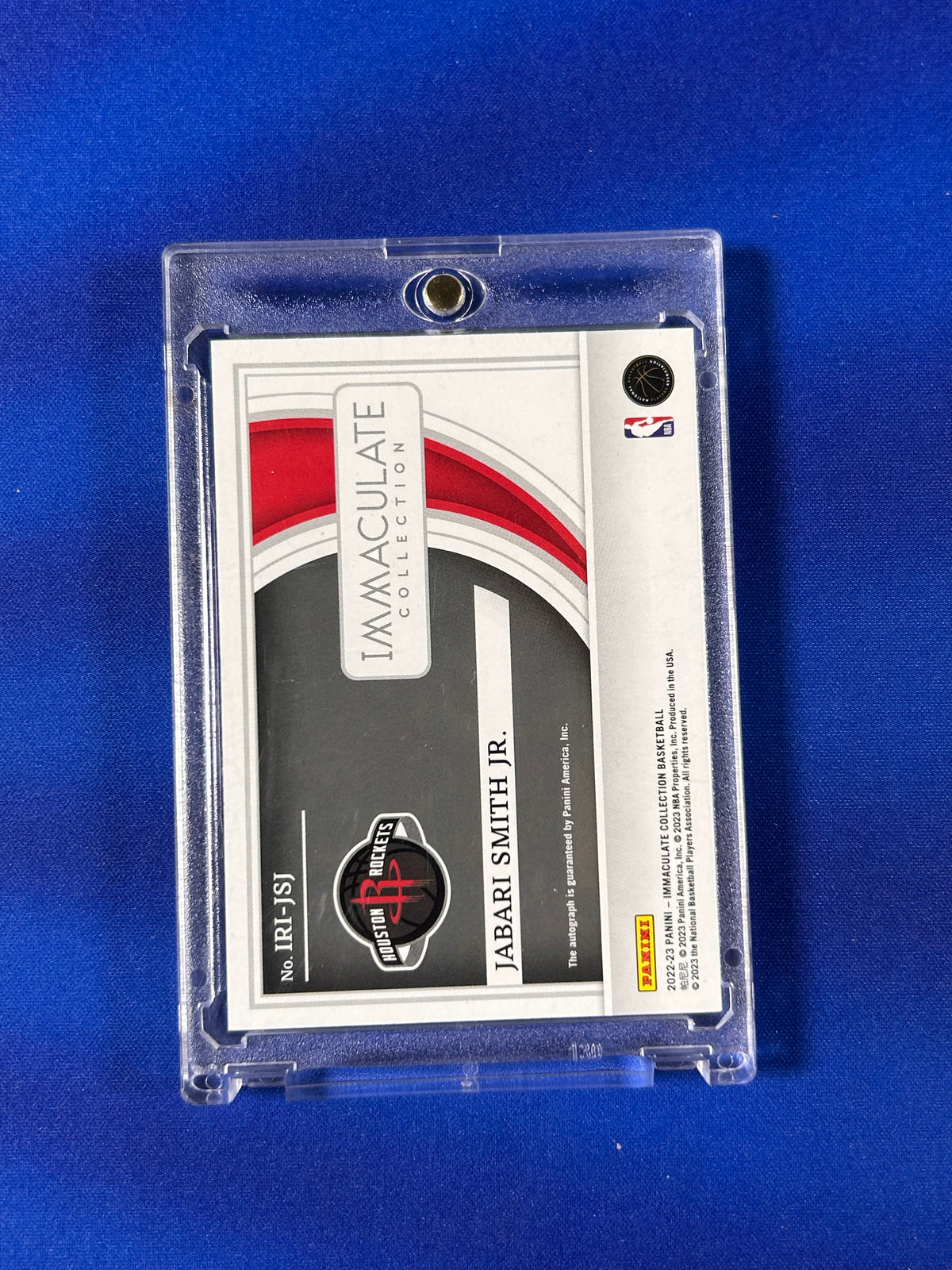 Jabari Smith Jr. 2023 Panini Immaculate Collection #IRI-JSJ /99