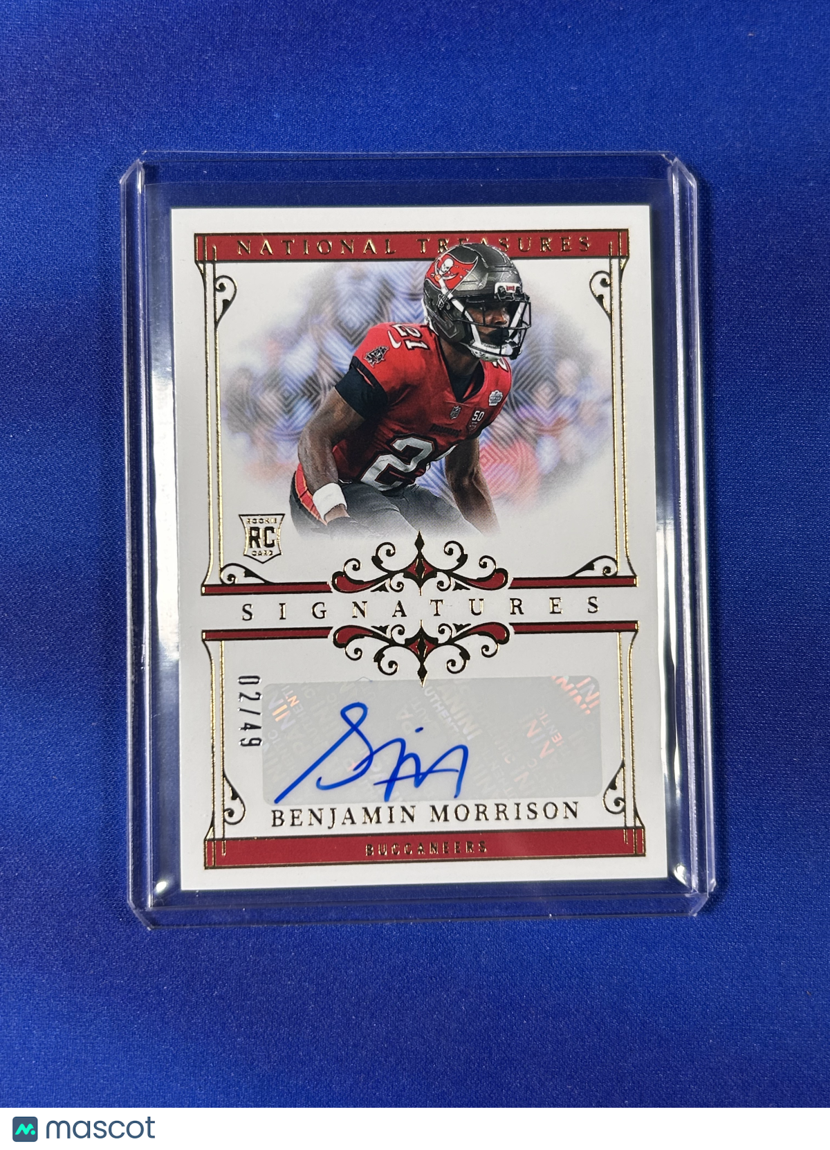 Benjamin Morrison 2026 Panini National Treasures Signatures #SIG-BMN /49 RC