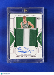 Baylor Scheierman 2025 Panini National Treasures #110 Patch RC Memorabilia